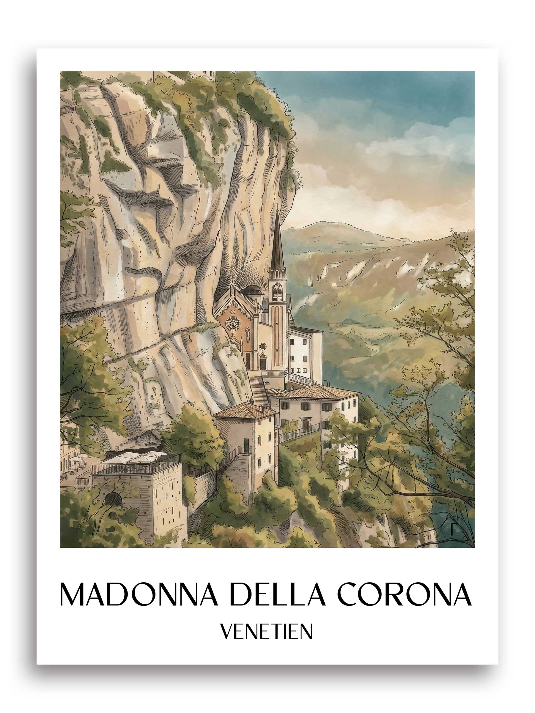 madonna-della-corona-venetien-italien-poster-aquarell