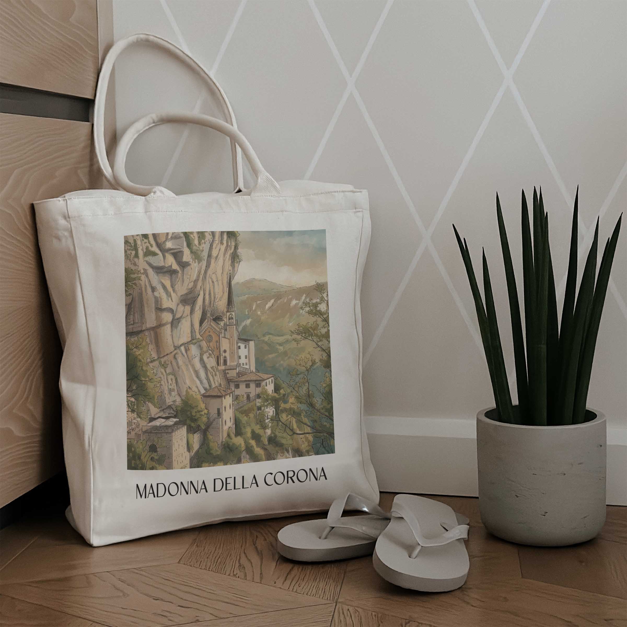 madonna-della-corona-venetien-italien-einkaufstasche-aquarell