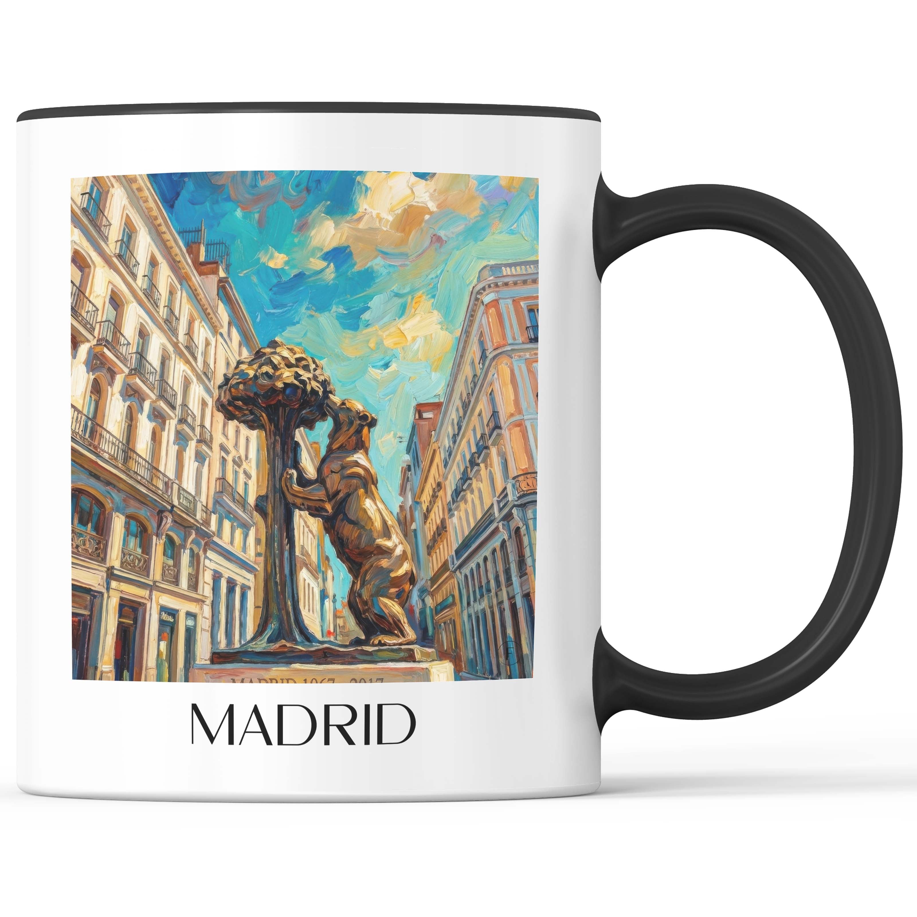 madrid-spanien-spanien-kaffeebecher-oil-painting-oelgemaelde