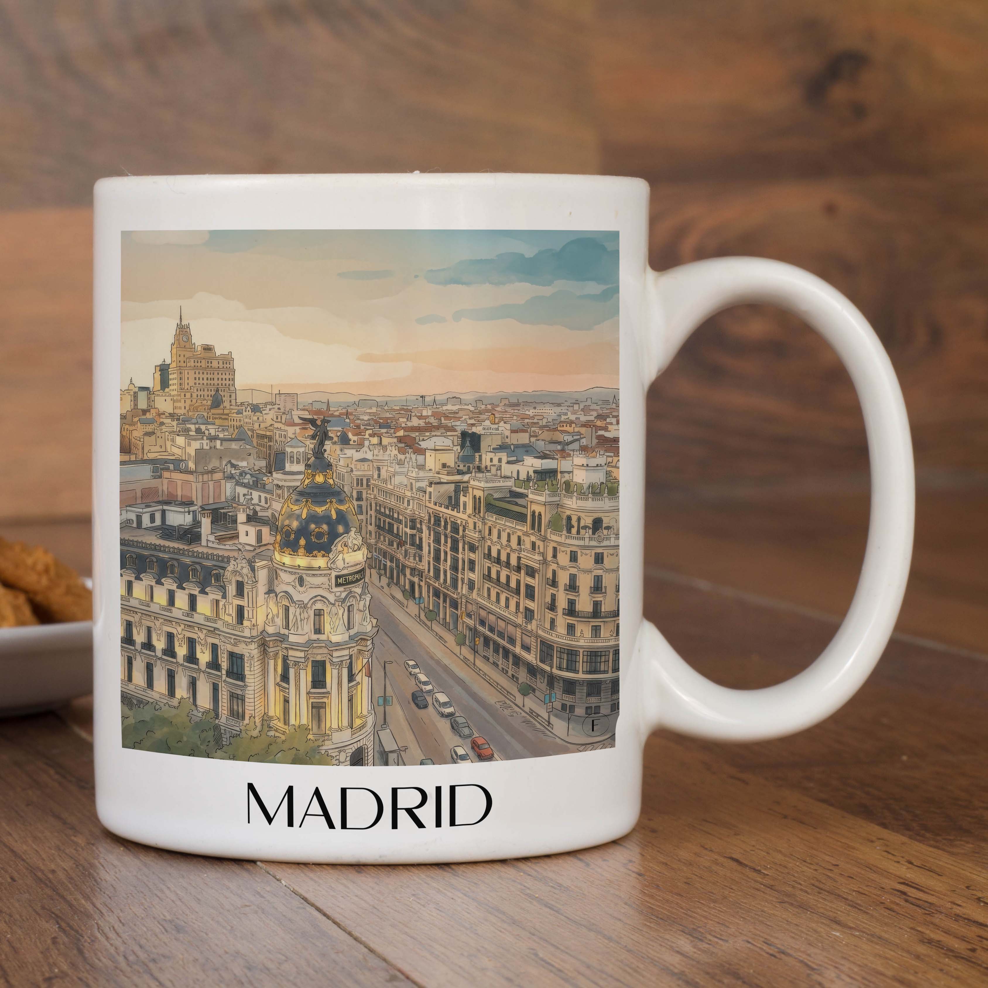 madrid-spanien-kaffeebecher-aquarell