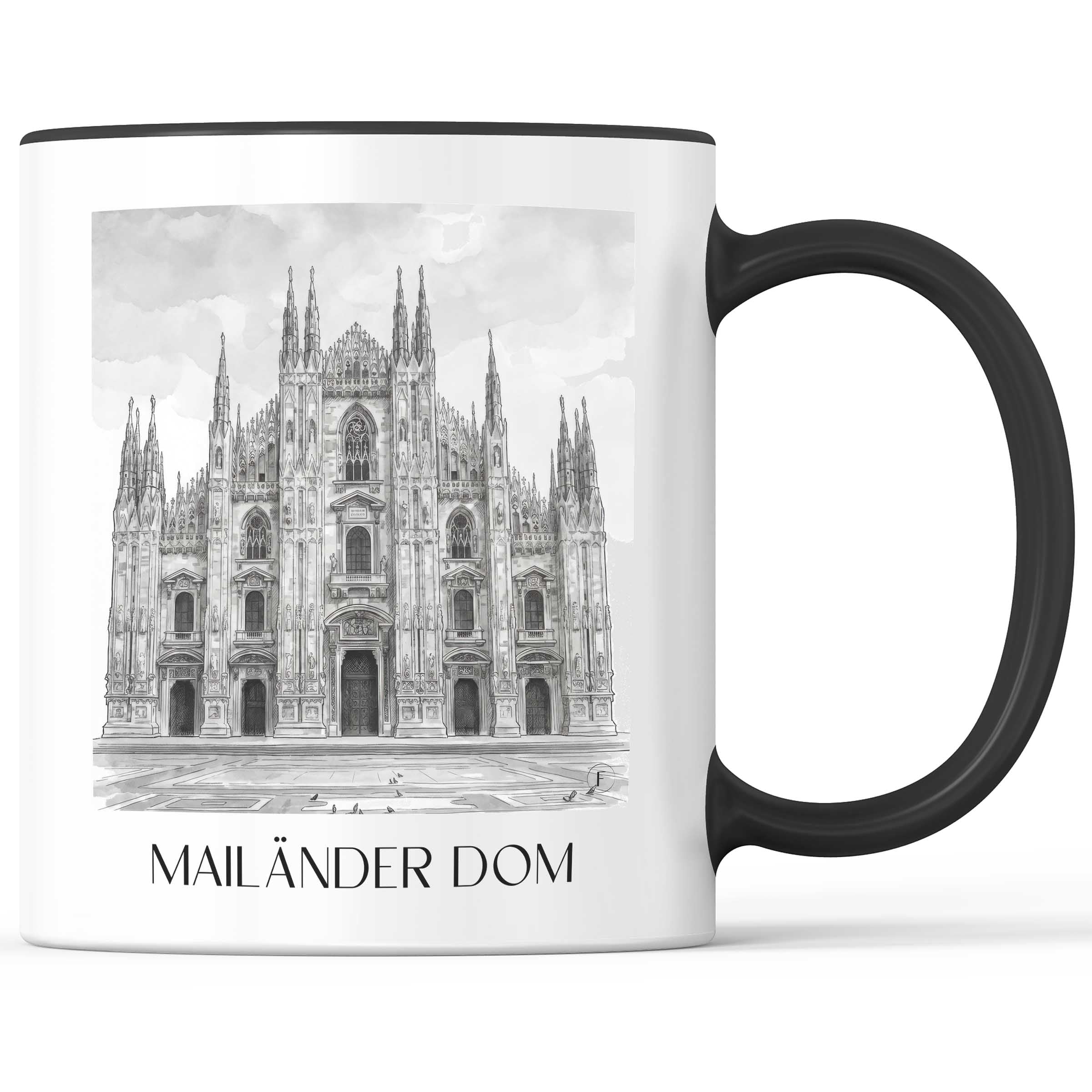 mailänder-dom-italien-kaffeebecher-aquarell-schwarz-weiss