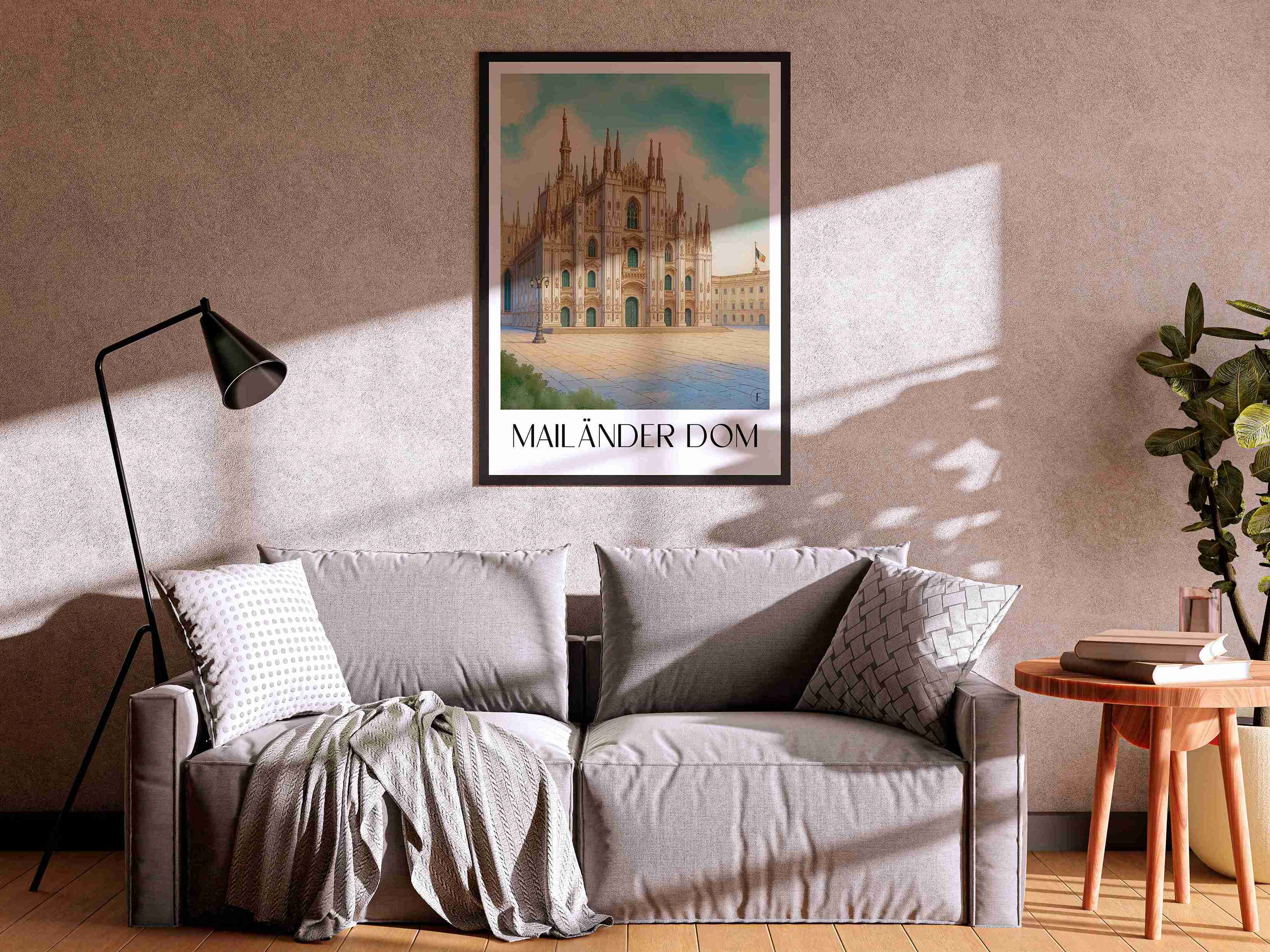 mailänder-dom-italien-poster-aquarell