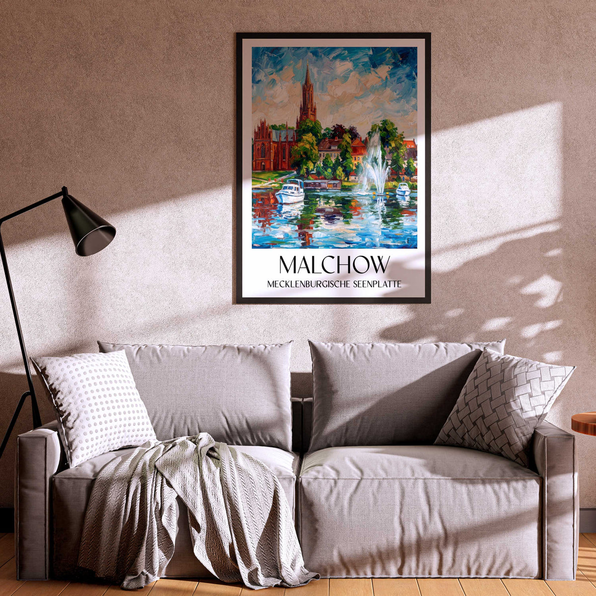 malchow-mecklenburgische-seenplatte-deutschland-poster-oil-painting-oelgemaelde
