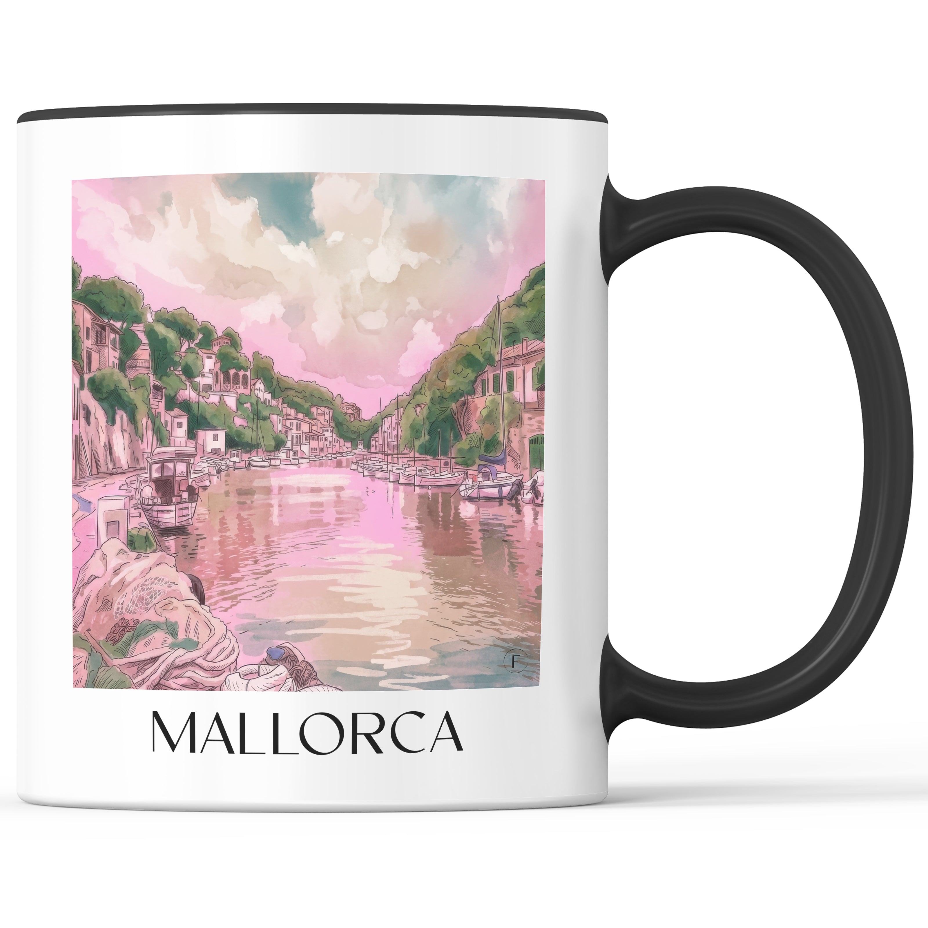 mallorca-spanien-spanien-kaffeebecher-aquarell-pink-rosa