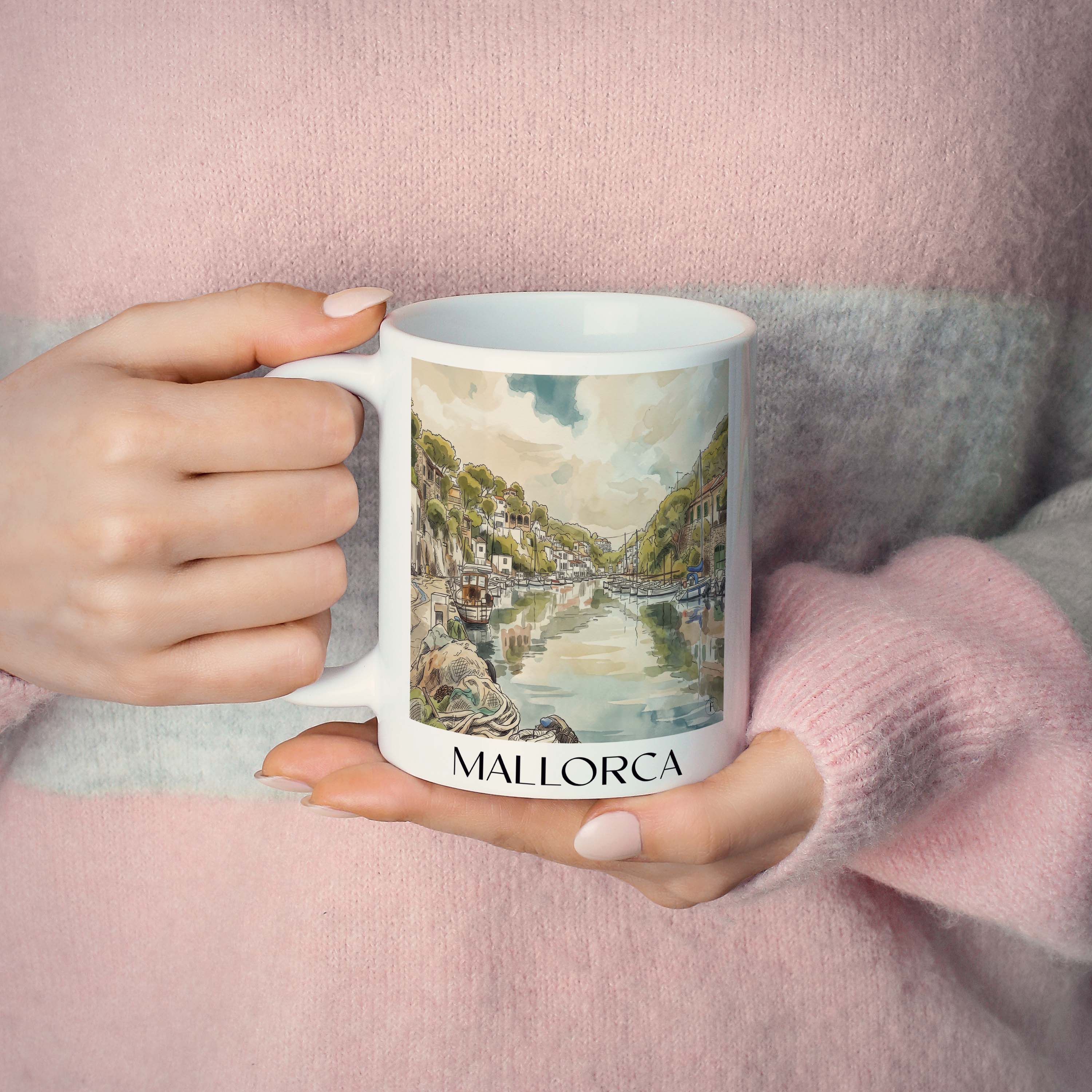 mallorca-spanien-spanien-kaffeebecher-aquarell