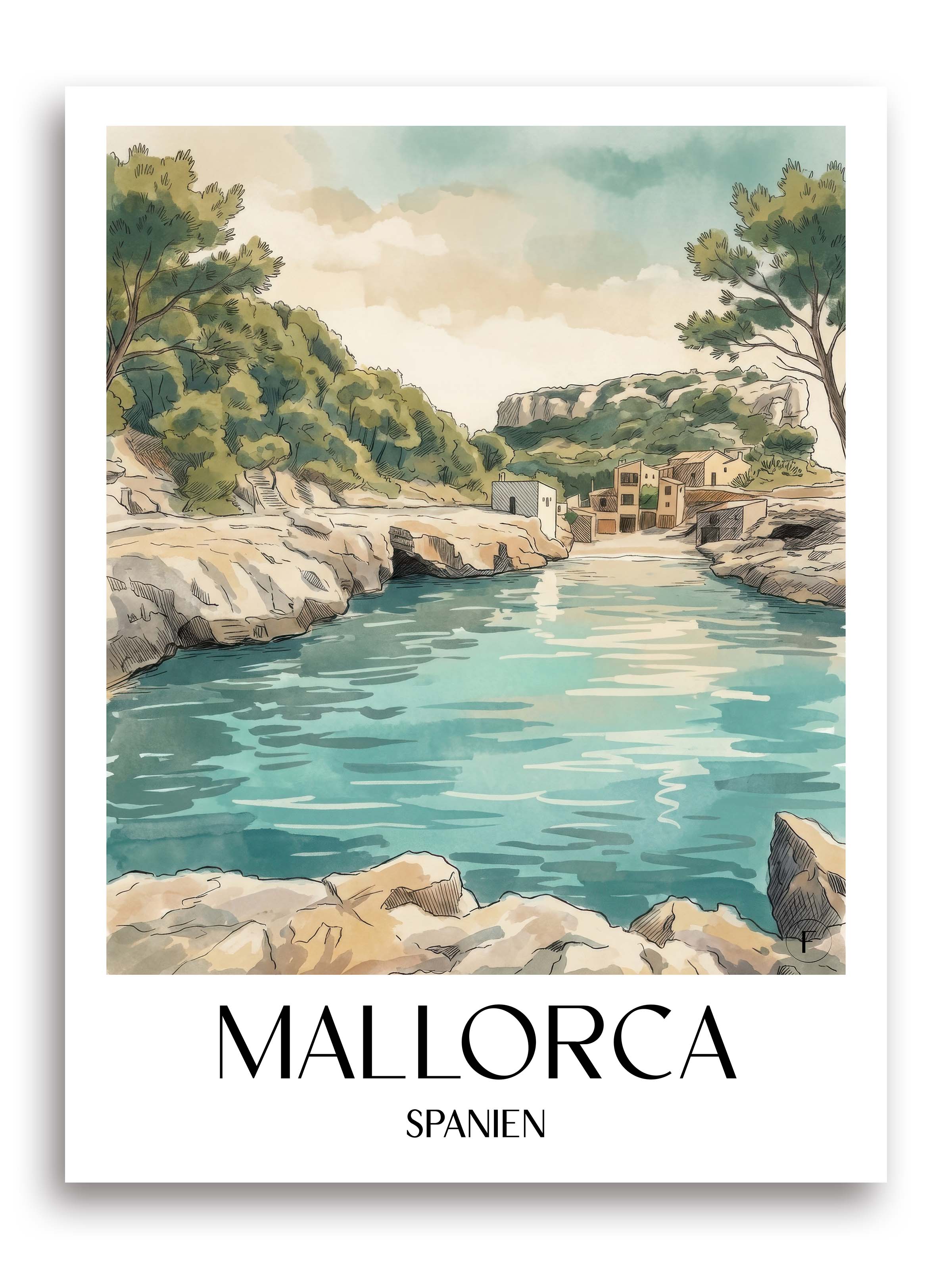 mallorca-spanien-poster-aquarell