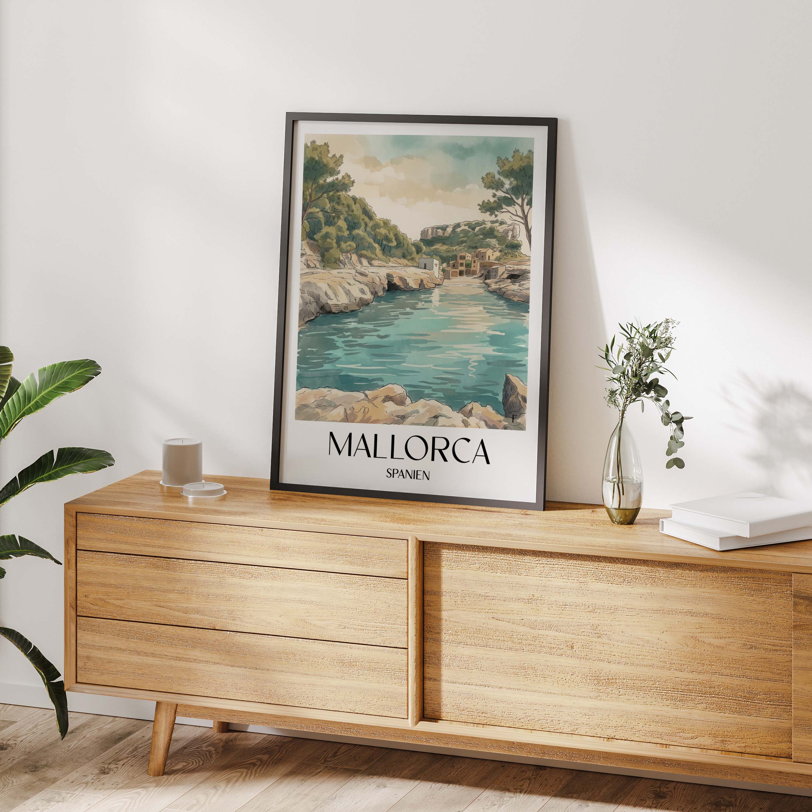 mallorca-spanien-poster-aquarell