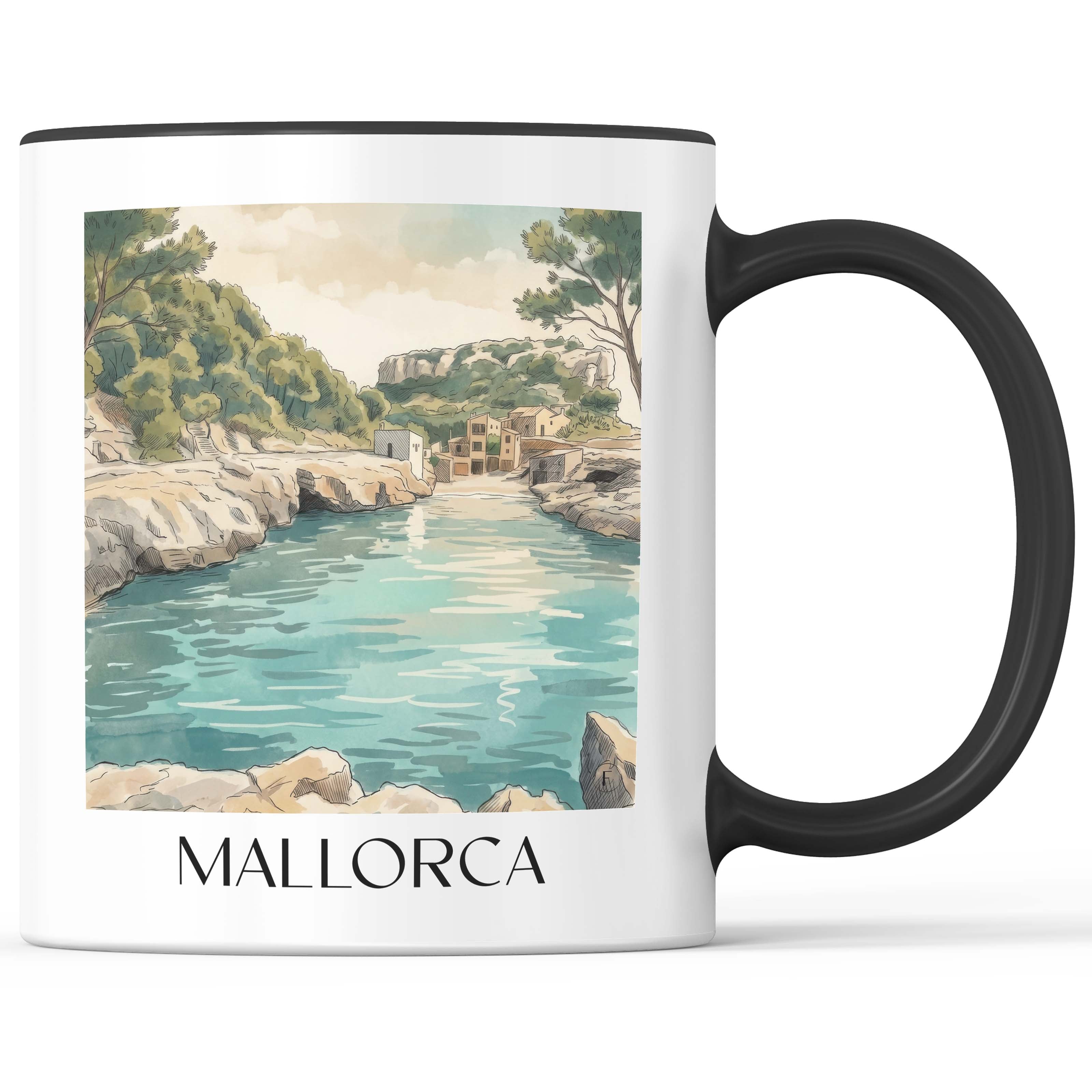 mallorca-spanien-kaffeebecher-aquarell