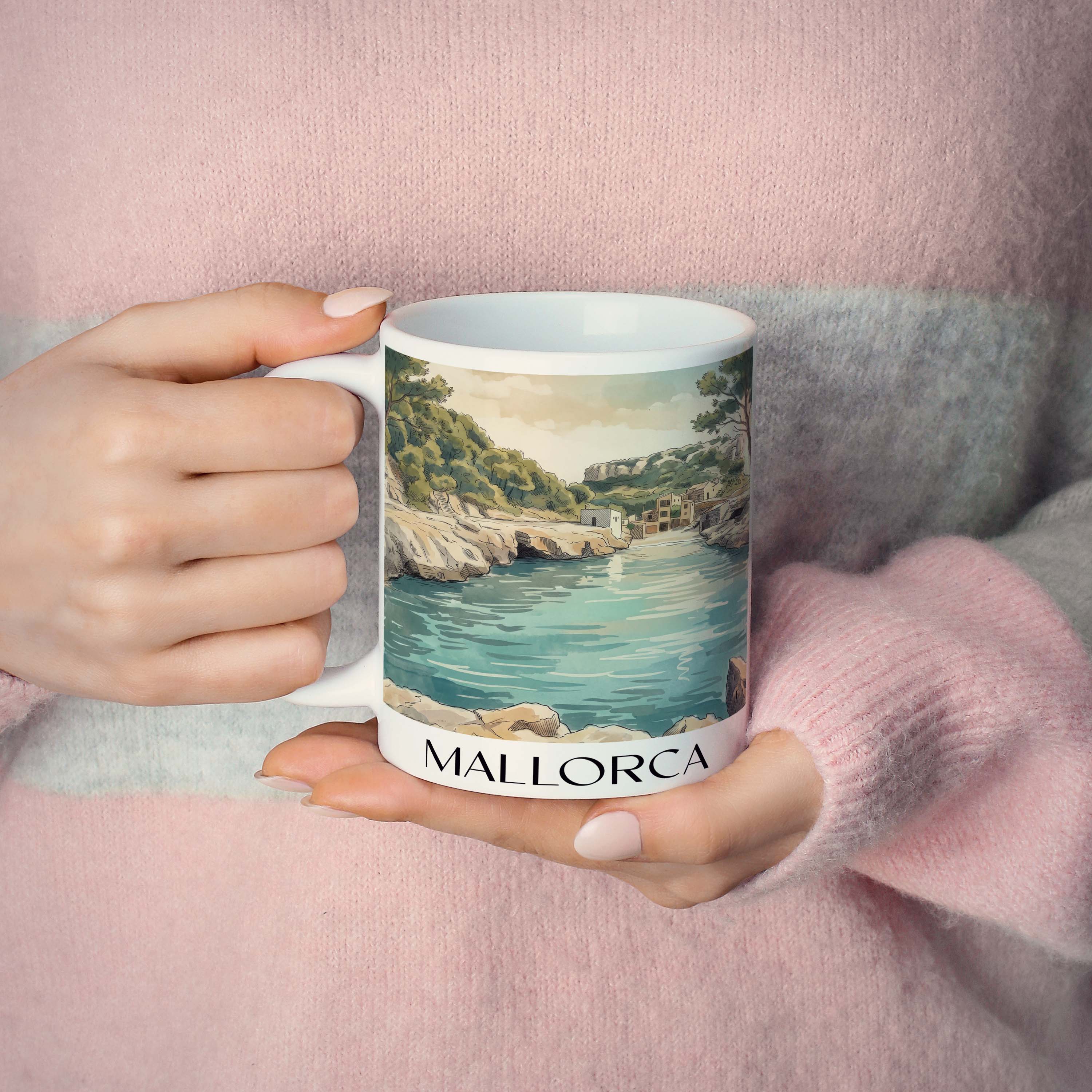 mallorca-spanien-kaffeebecher-aquarell