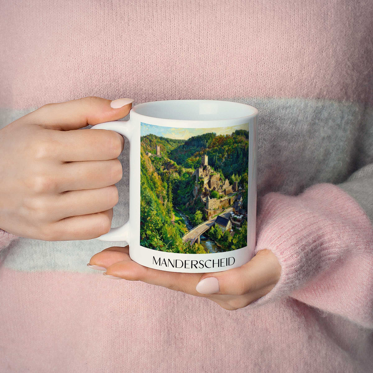 manderscheid-vulkaneifel-deutschland-kaffeebecher-oil-painting-oelgemaelde