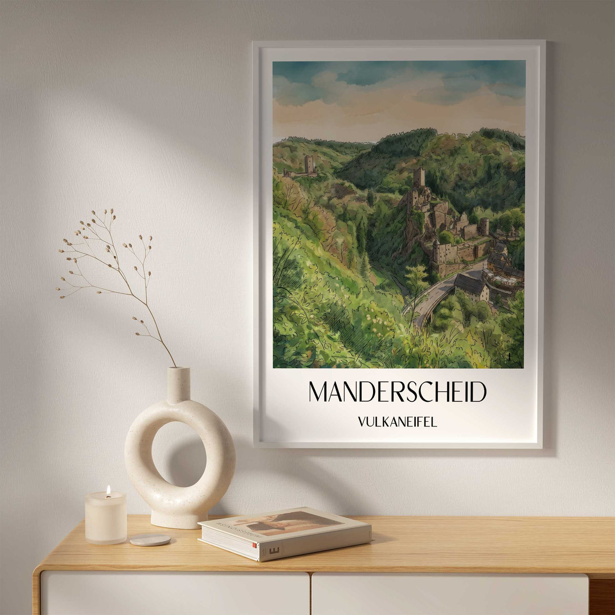 manderscheid-vulkaneifel-deutschland-poster-aquarell