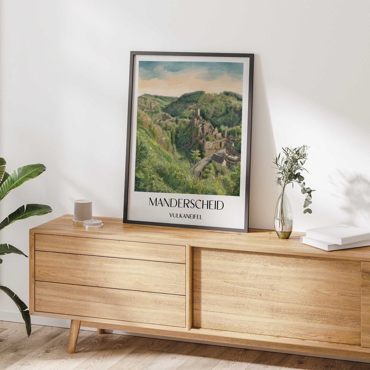 manderscheid-vulkaneifel-deutschland-poster-aquarell