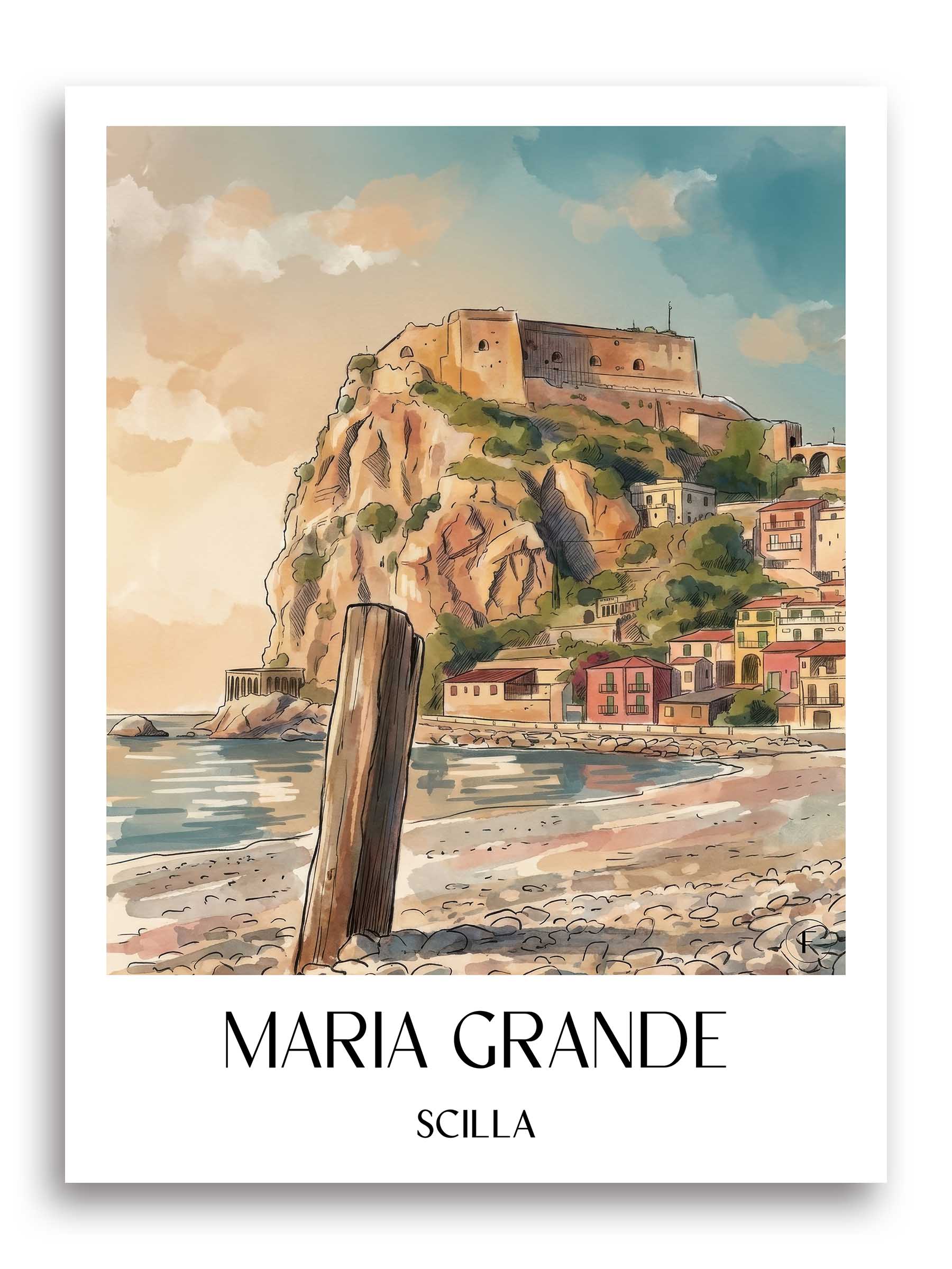 maria-grande--scilla-italien-poster-aquarell
