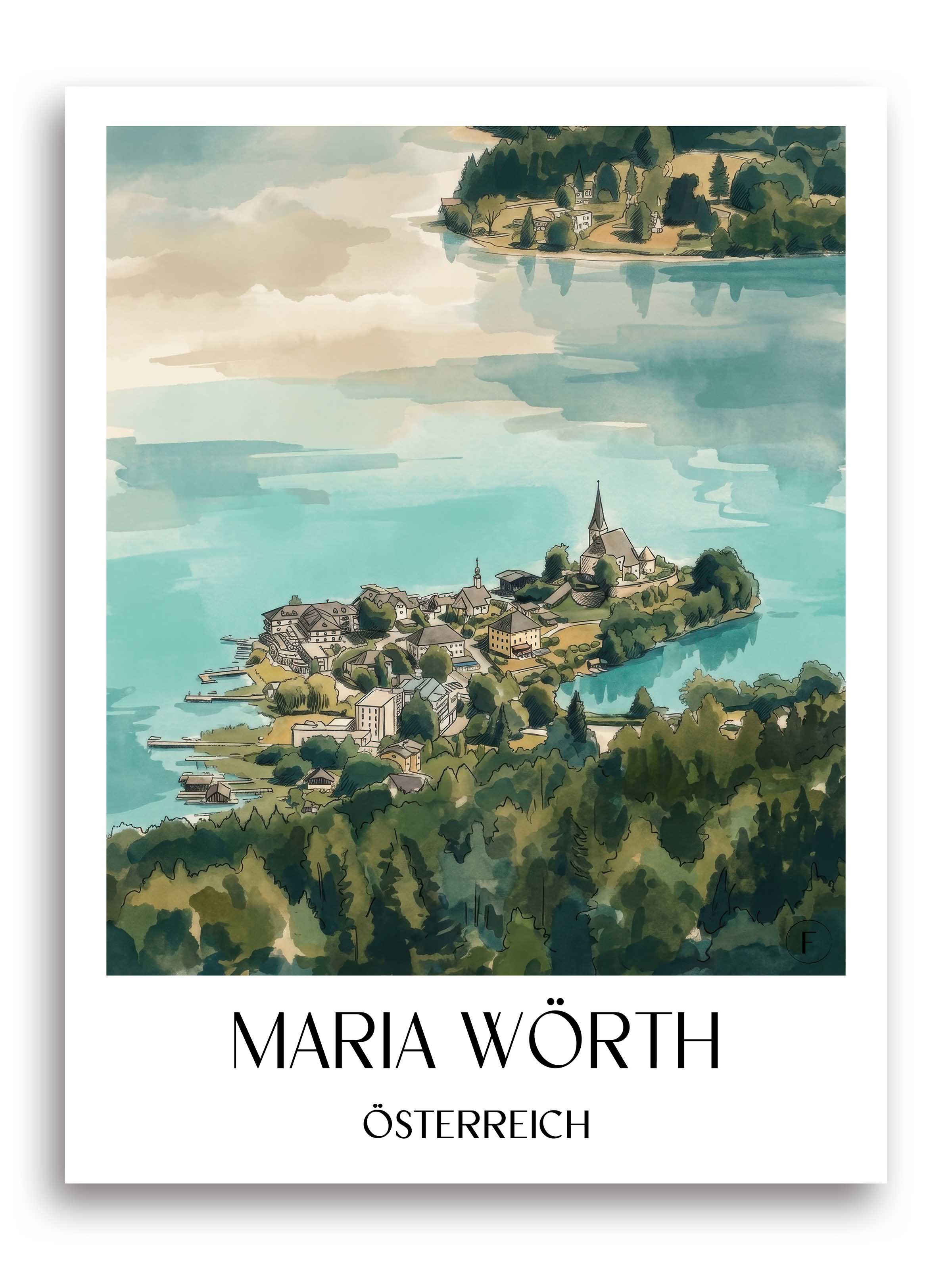 maria-wörth--österreich-österreich-und-österreich-poster-aquarell