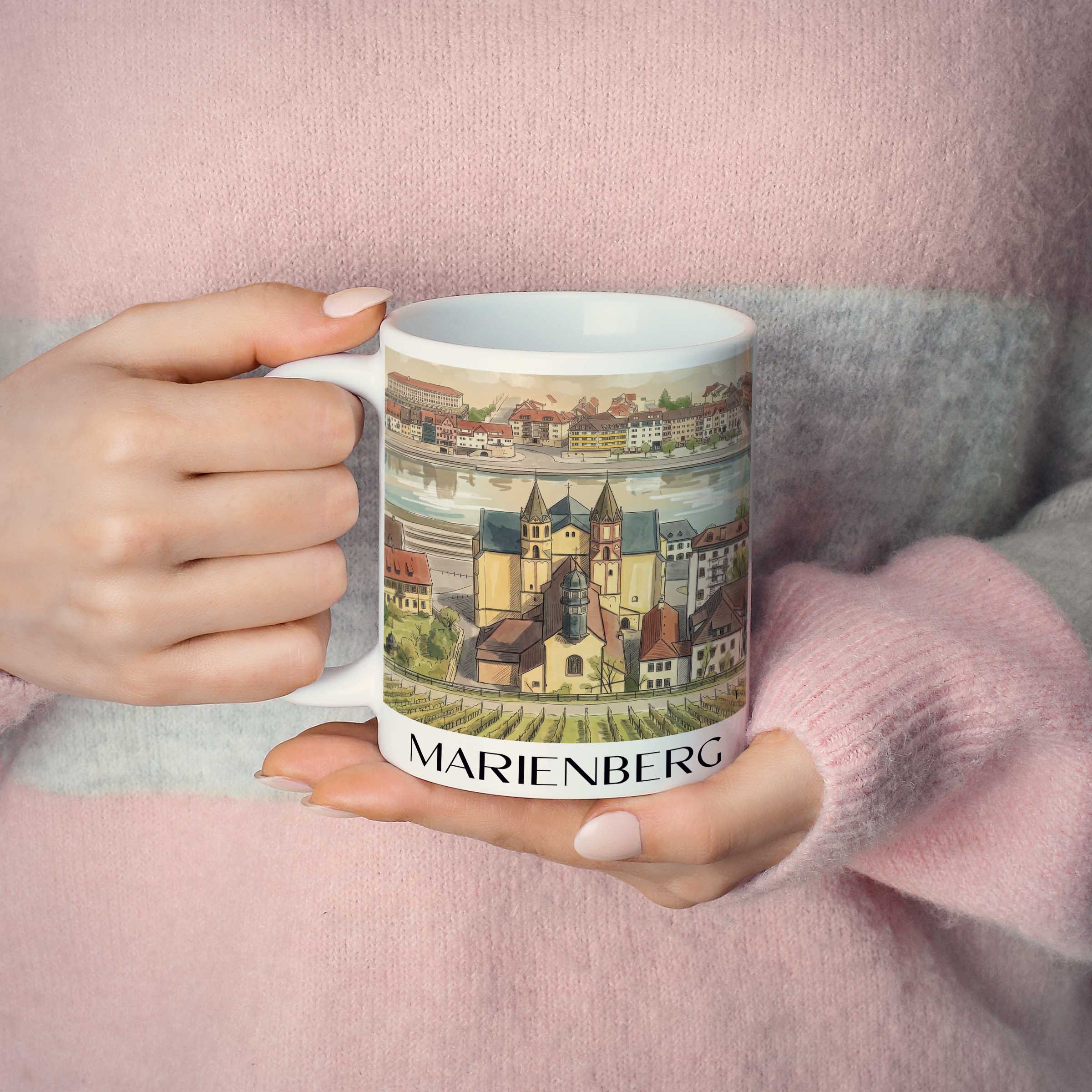 marienberg-würzburg-deutschland-kaffeebecher-aquarell