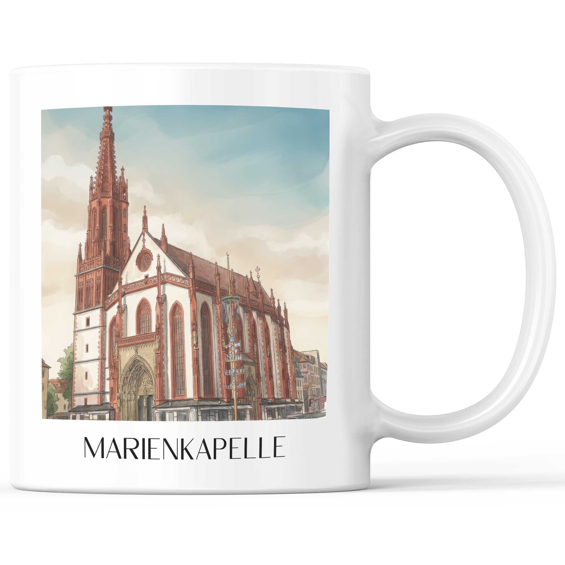 marienkapelle-würzburg-deutschland-kaffeebecher-aquarell