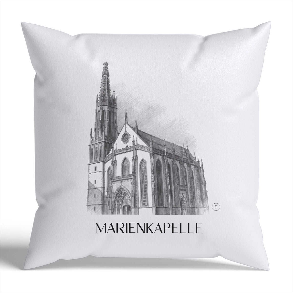 marienkapelle-würzburg-deutschland-kissenbezug-bleistift-zeichnung-drawing