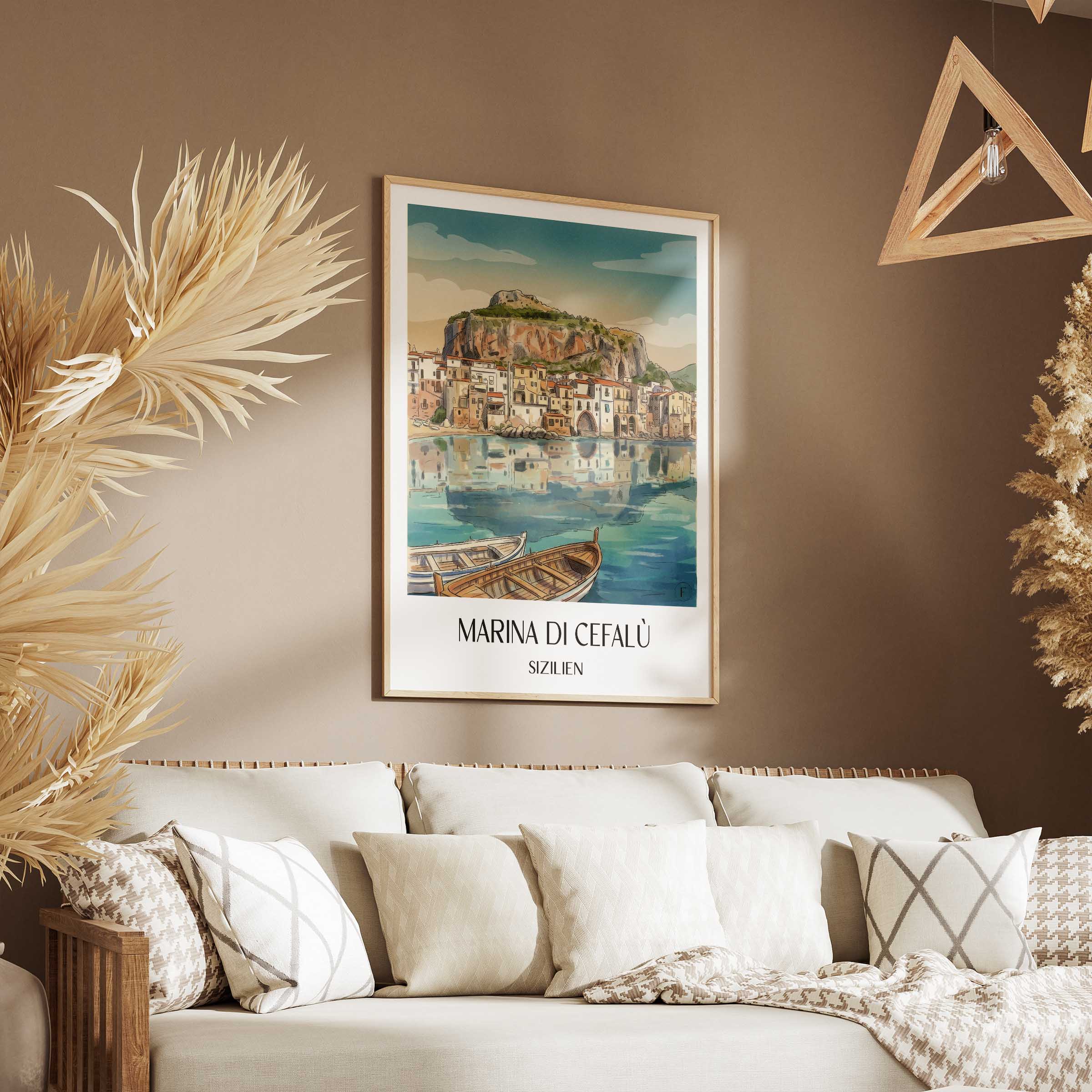 marina-di-cefalù-sizilien-italien-poster-aquarell