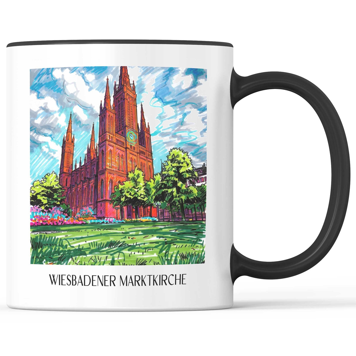 marktkirche-wiesbaden-deutschland-kaffeebecher-graffiti