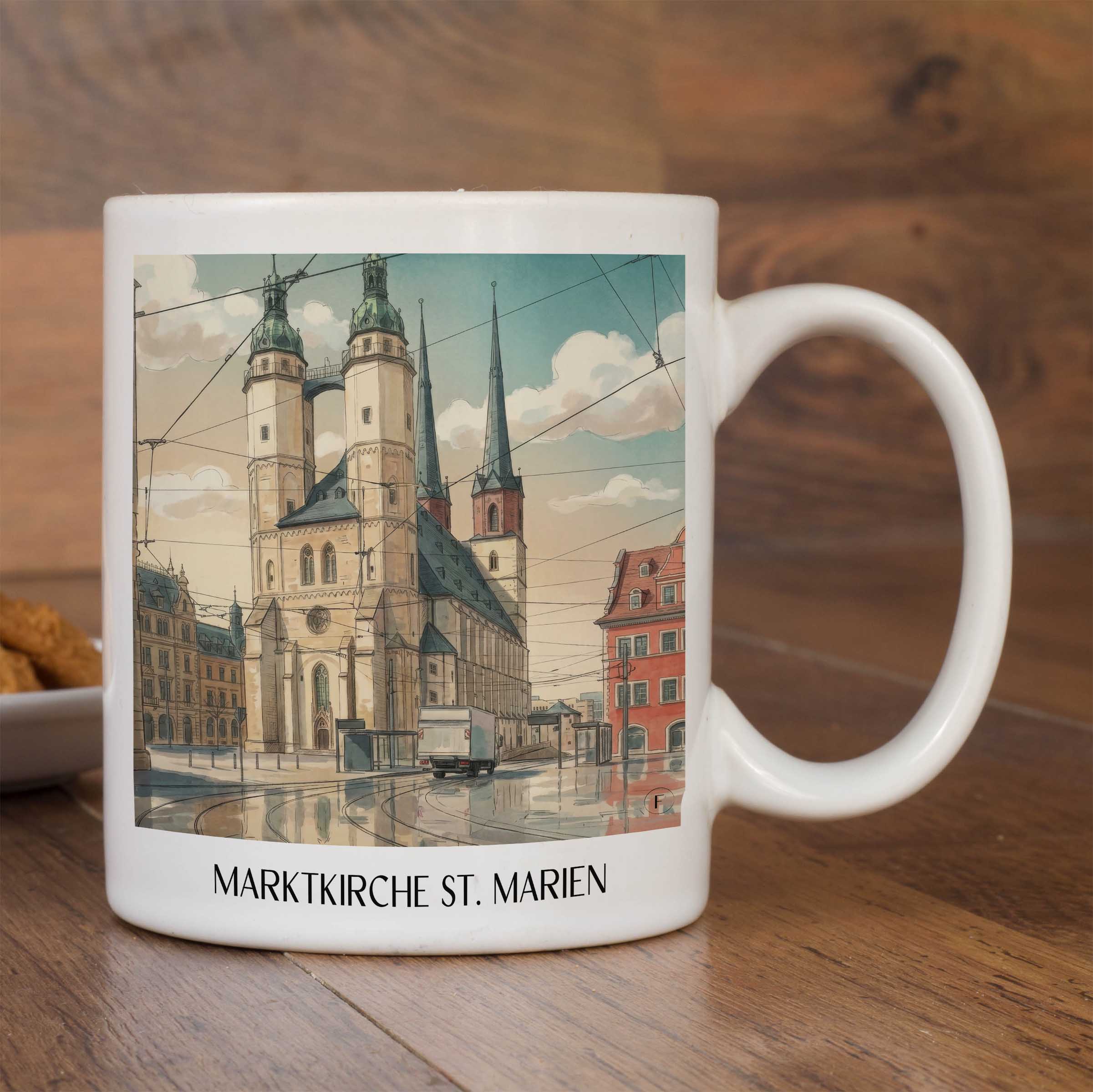 marktkirche-st.-marien-halle-deutschland-kaffeebecher-aquarell
