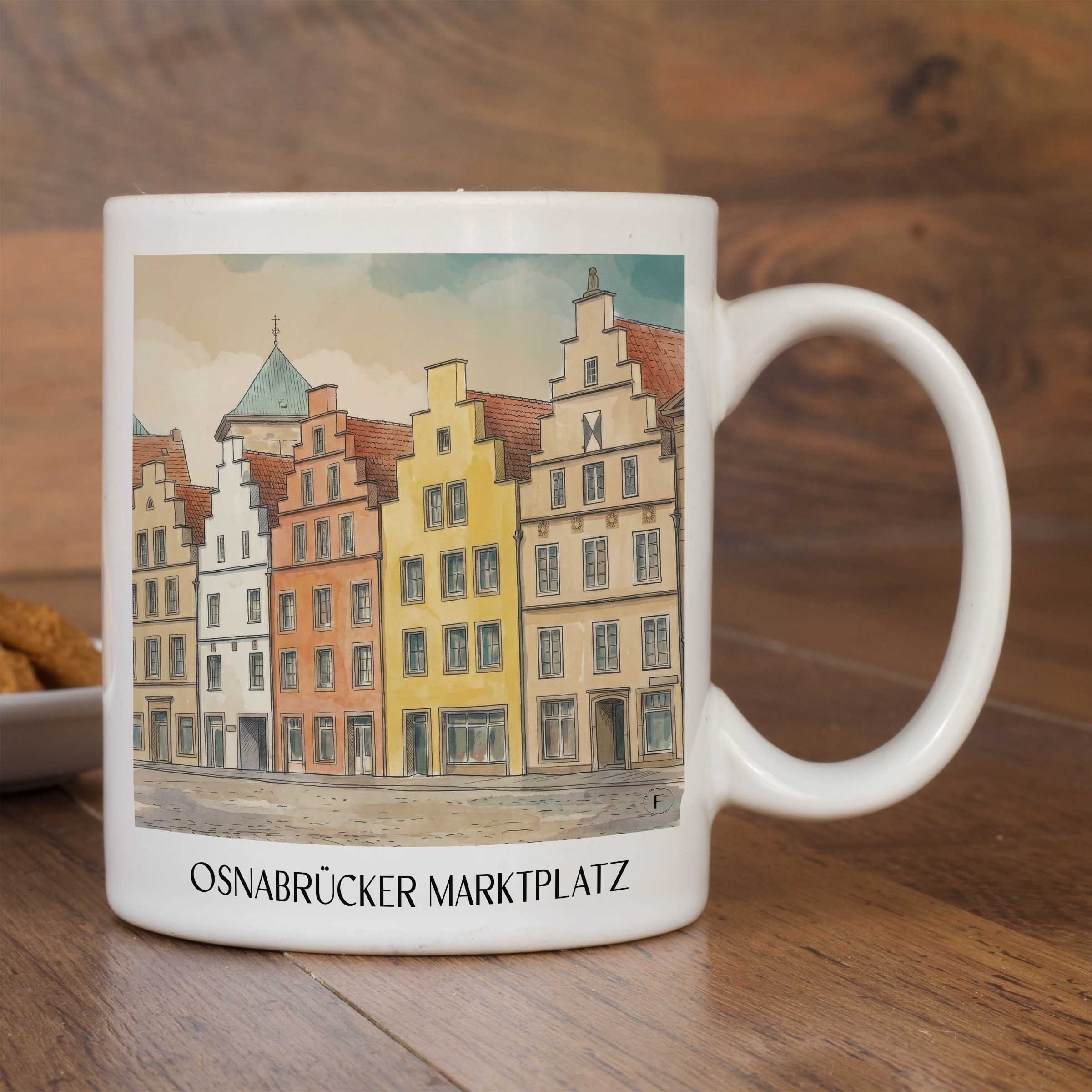 marktplatz-osnabrück-deutschland-kaffeebecher-aquarell
