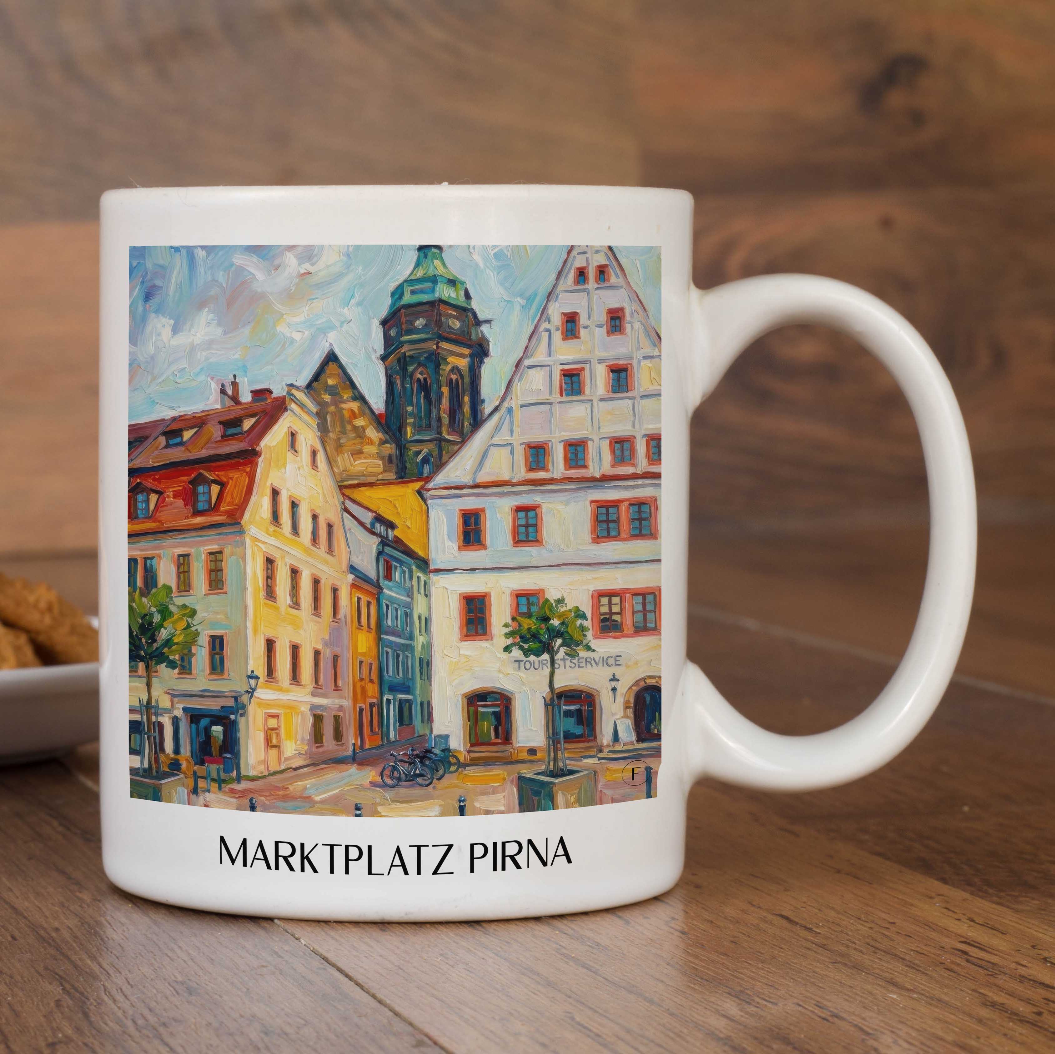 marktplatz-pirna-deutschland-kaffeebecher-oil-painting-oelgemaelde