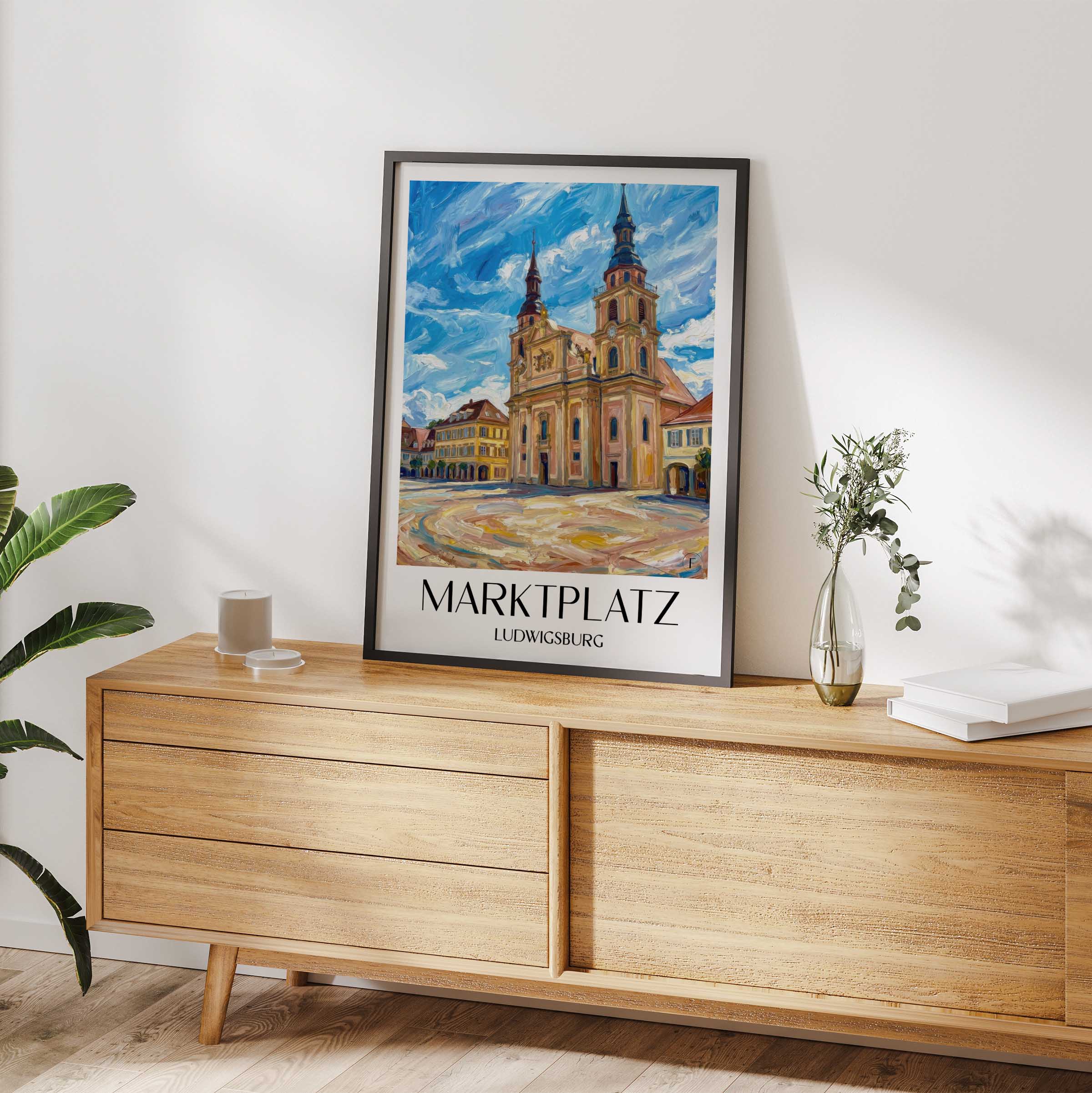 marktplatz-ludwigsburg-deutschland-poster-oil-painting-oelgemaelde