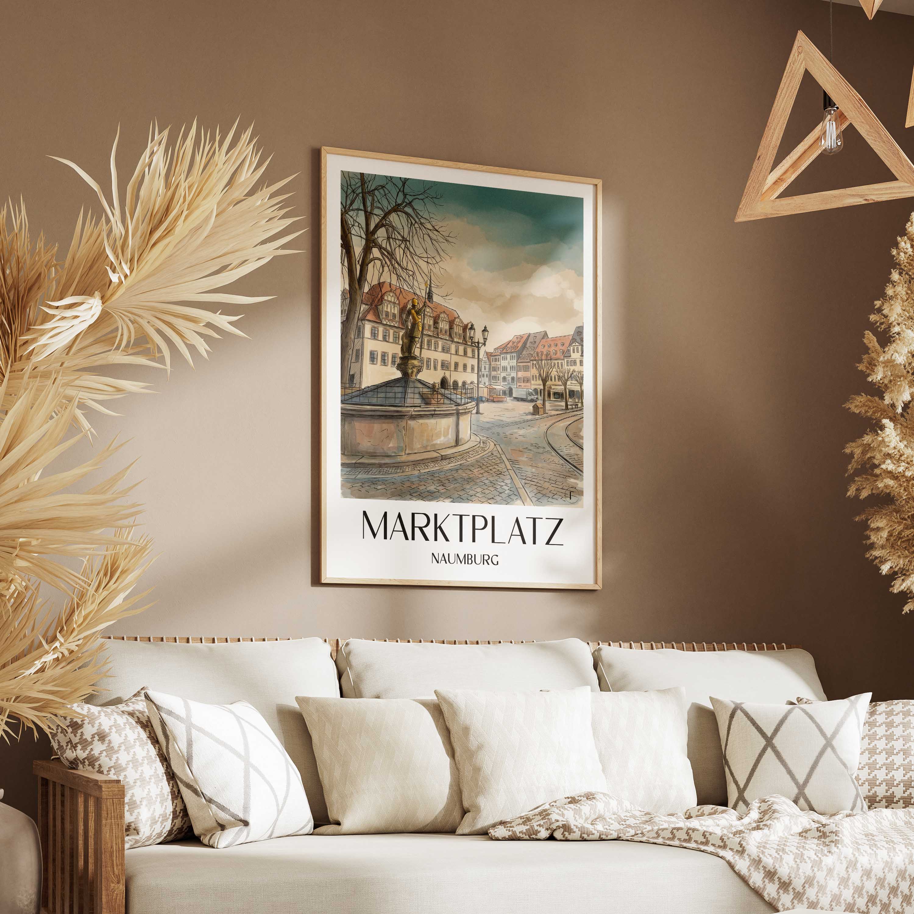 marktplatz-naumburg-deutschland-poster-aquarell