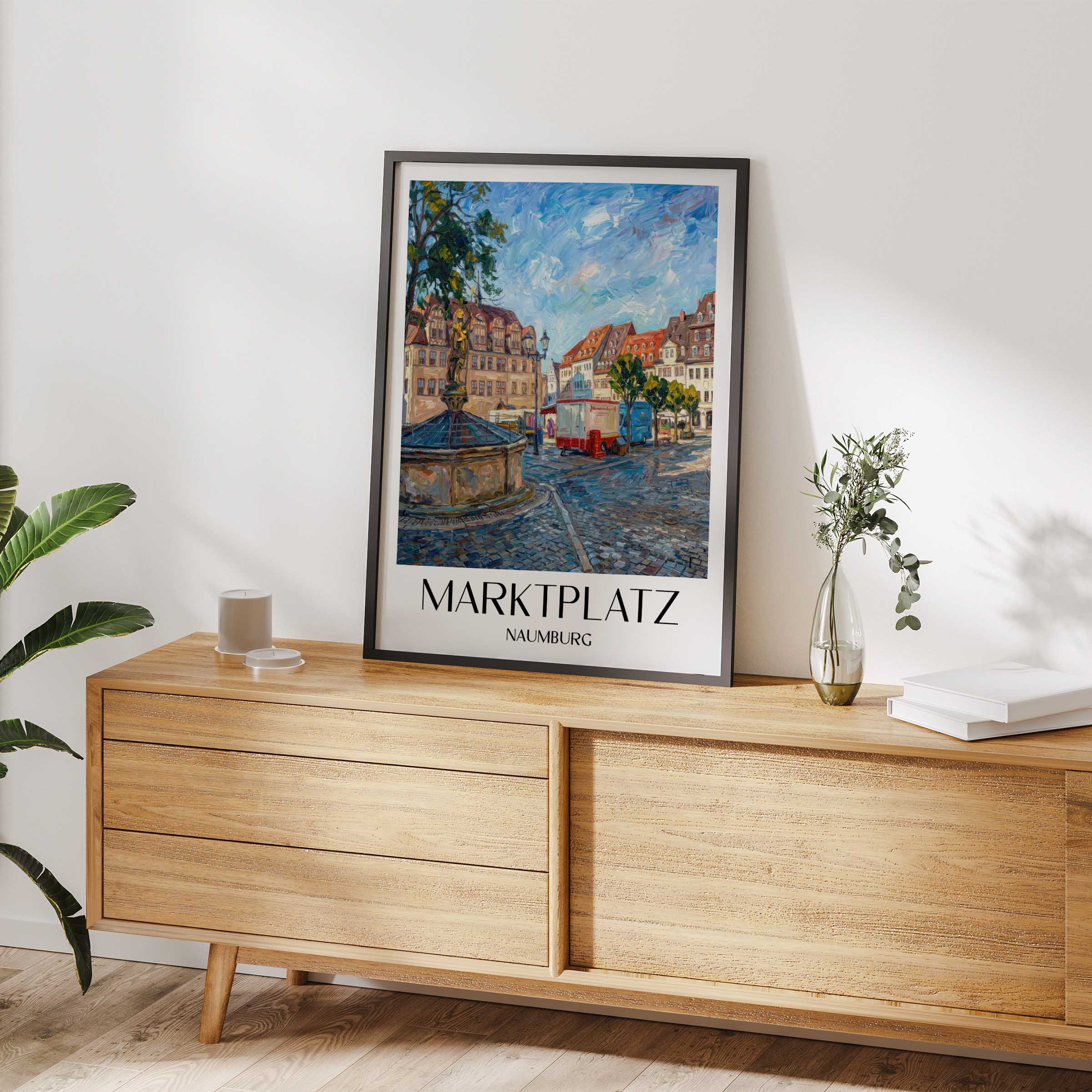 marktplatz-naumburg-deutschland-poster-oil-painting-oelgemaelde