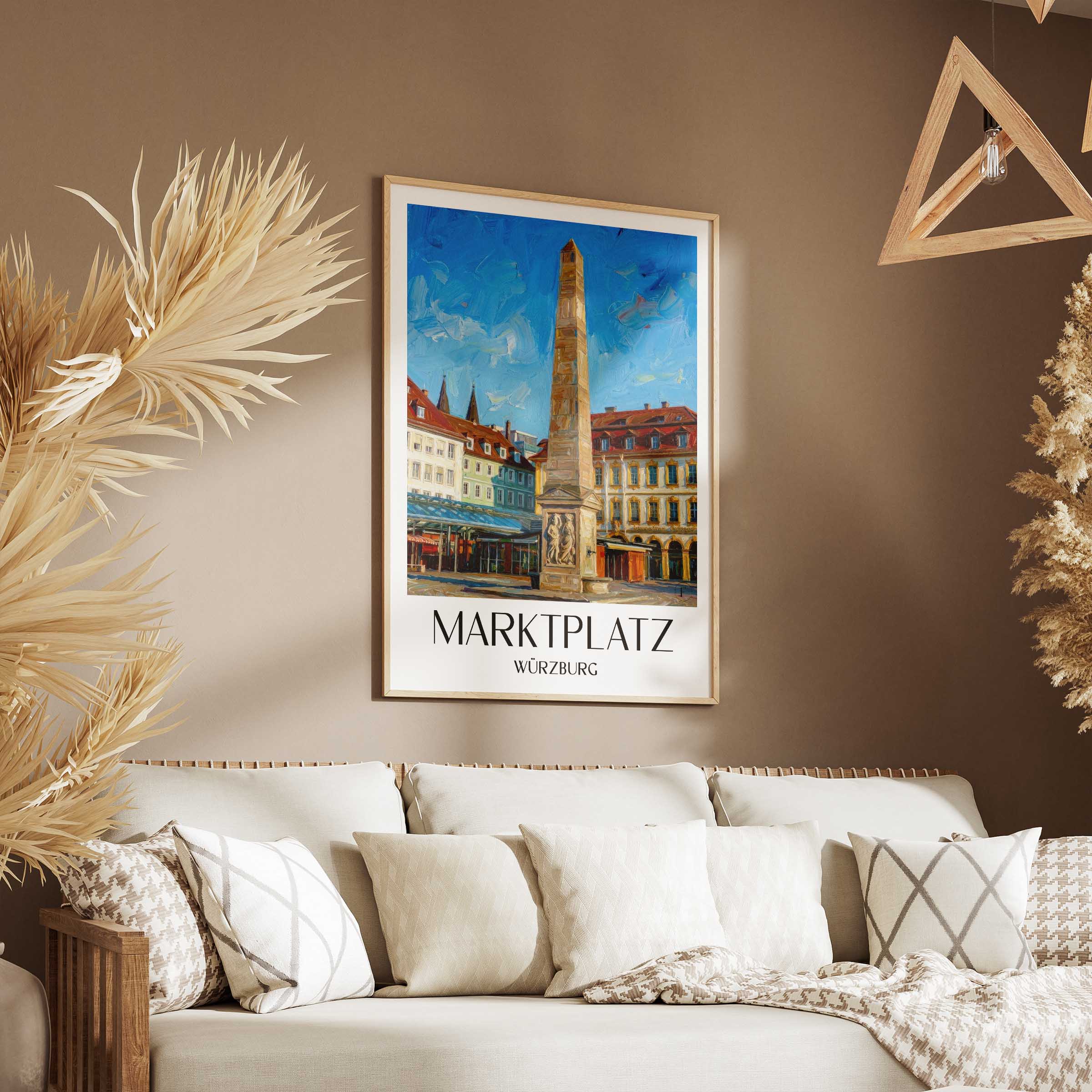 marktplatz-würzburg-deutschland-poster-oil-painting-oelgemaelde