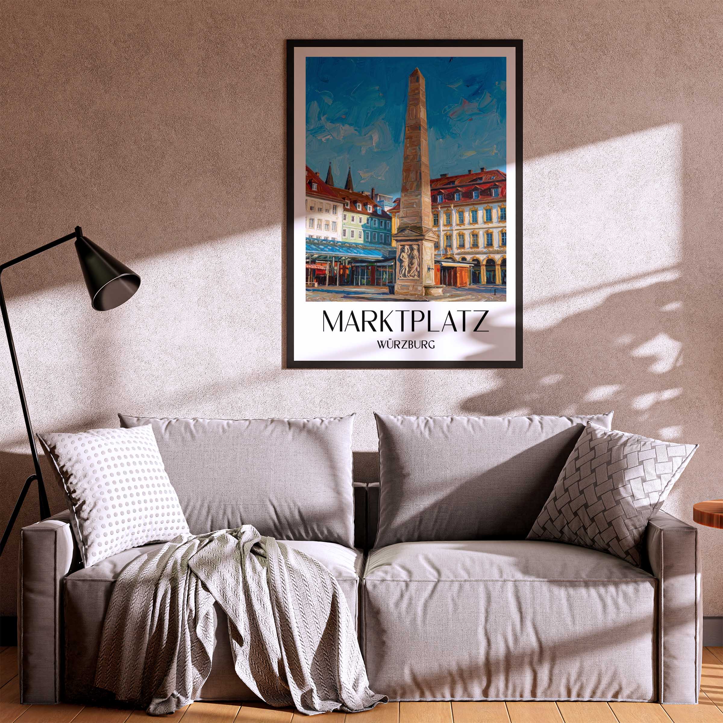 marktplatz-würzburg-deutschland-poster-oil-painting-oelgemaelde