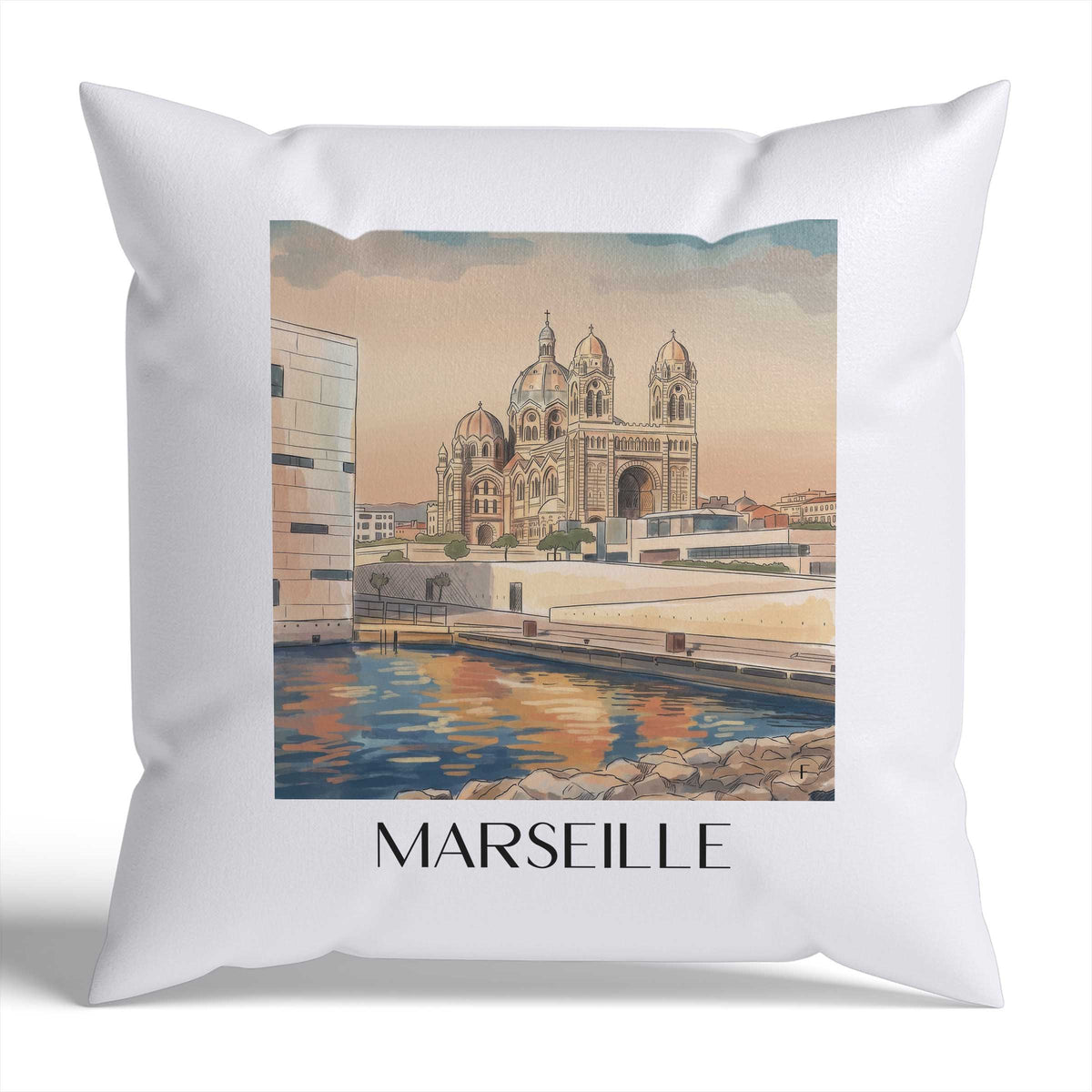 marseille-frankreich-frankreich-kissenbezug-aquarell