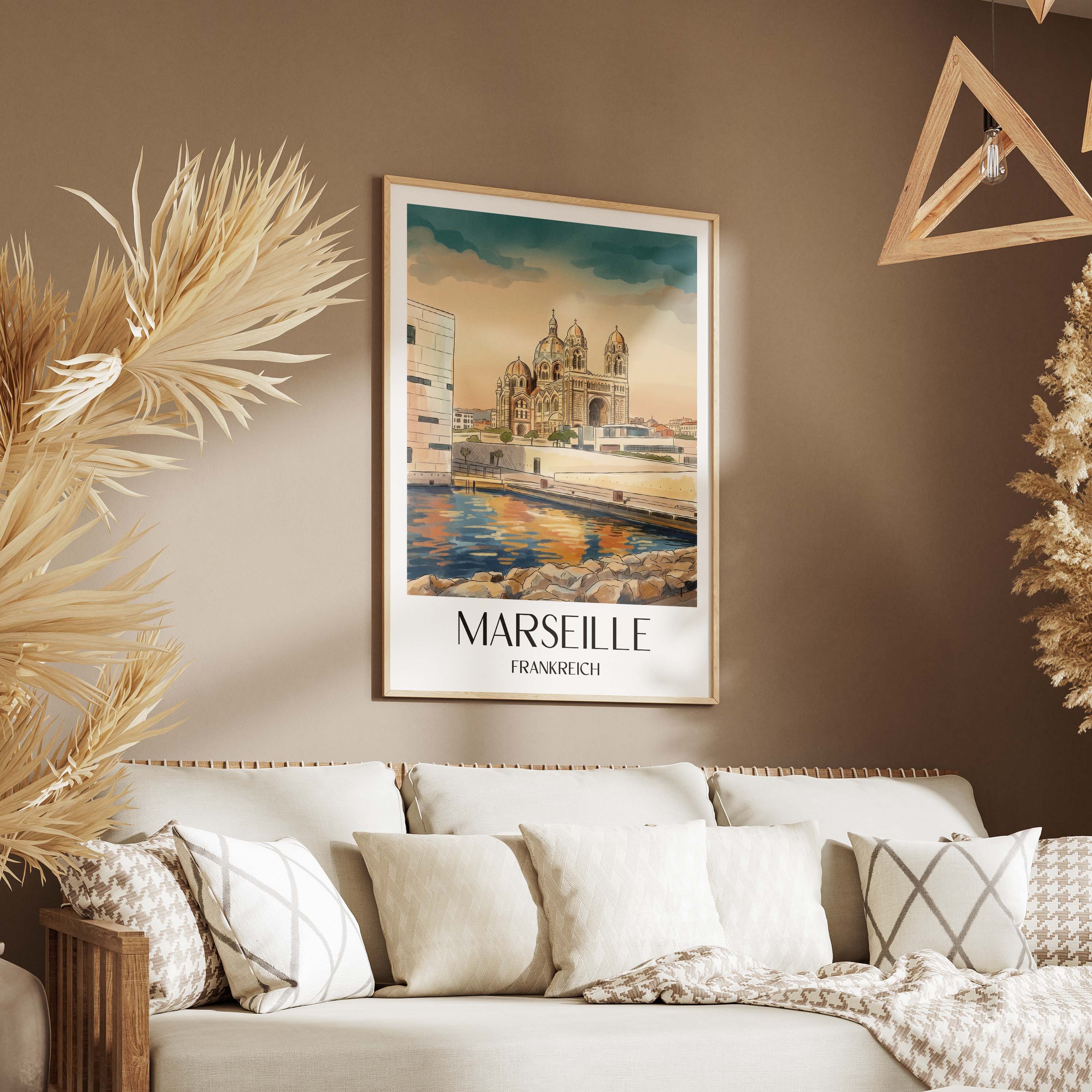 marseille-frankreich-poster-aquarell