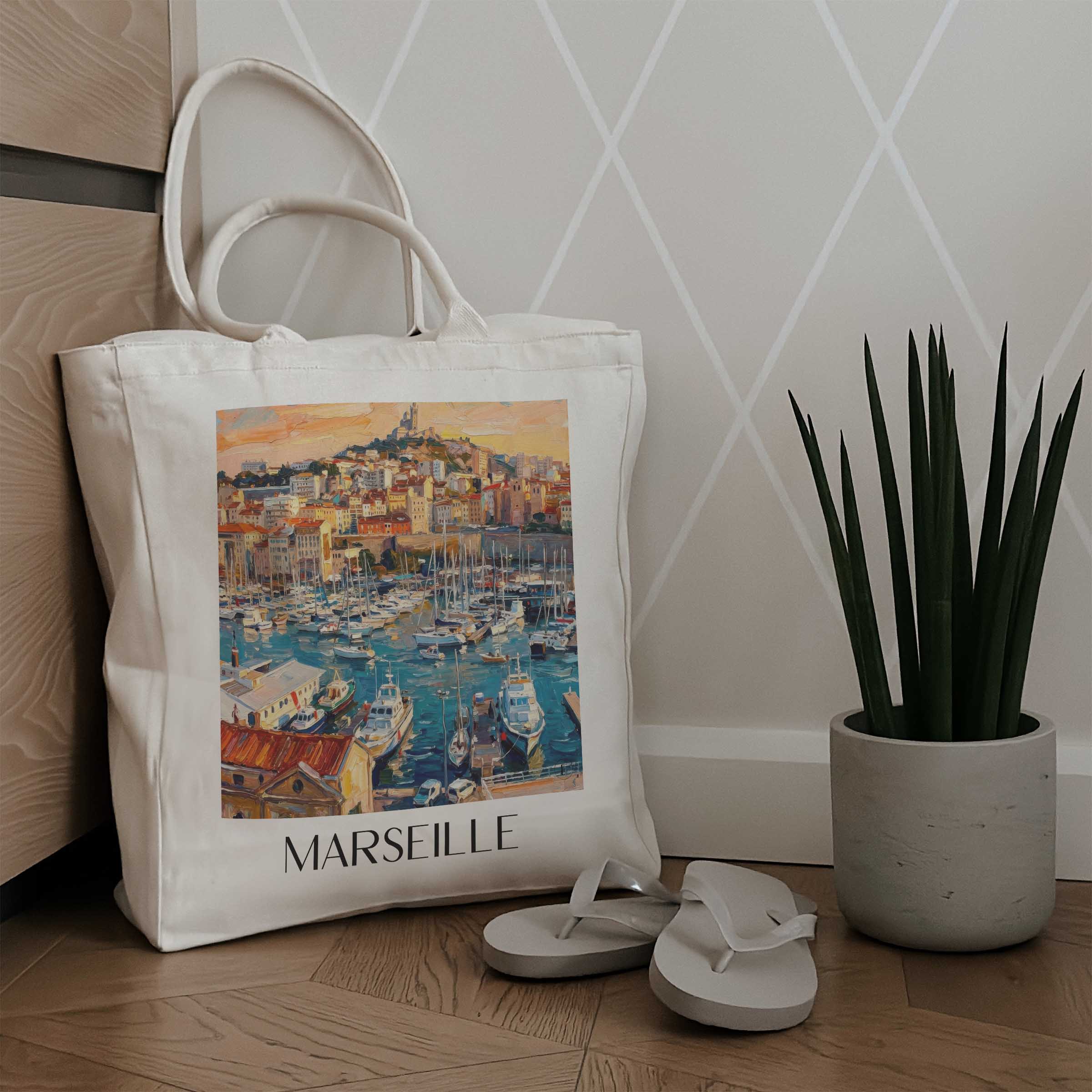 marseille-frankreich-frankreich-einkaufstasche-oil-painting-oelgemaelde