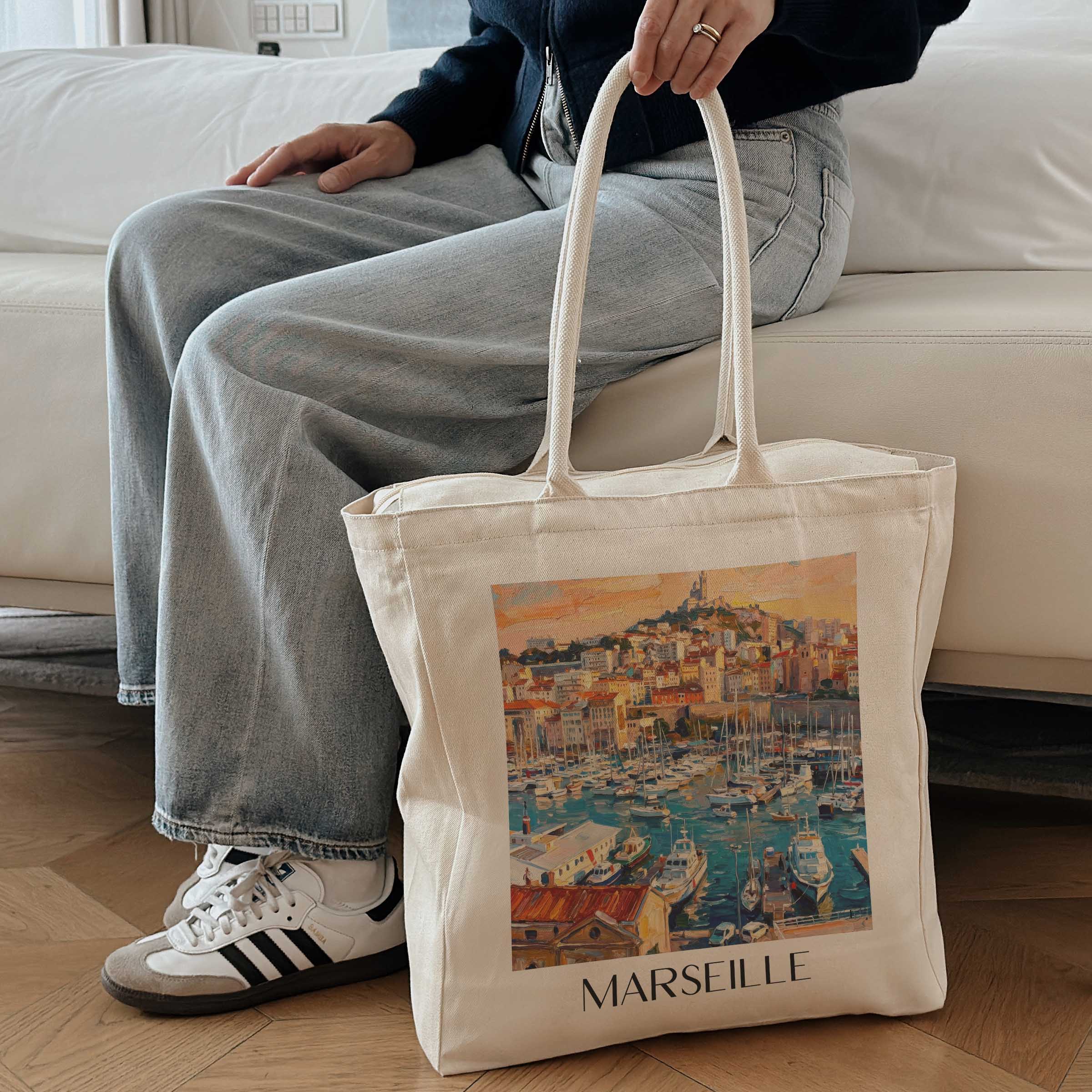 marseille-frankreich-frankreich-einkaufstasche-oil-painting-oelgemaelde