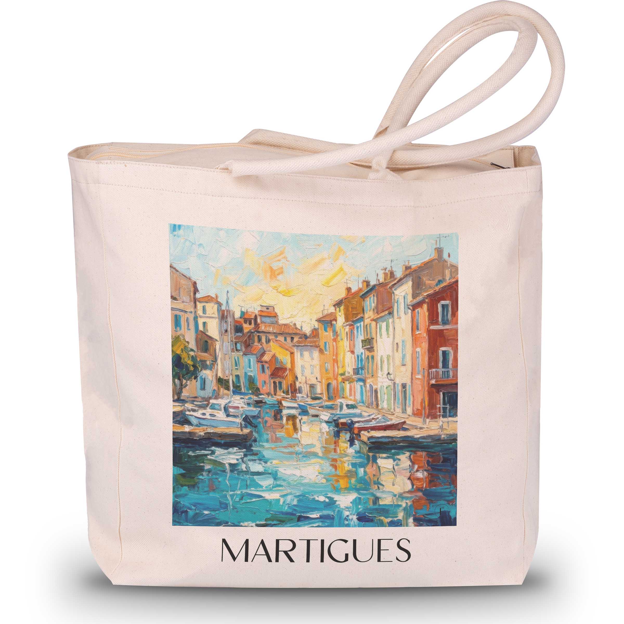 martigues-côte-bleue-frankreich-einkaufstasche-oil-painting-oelgemaelde