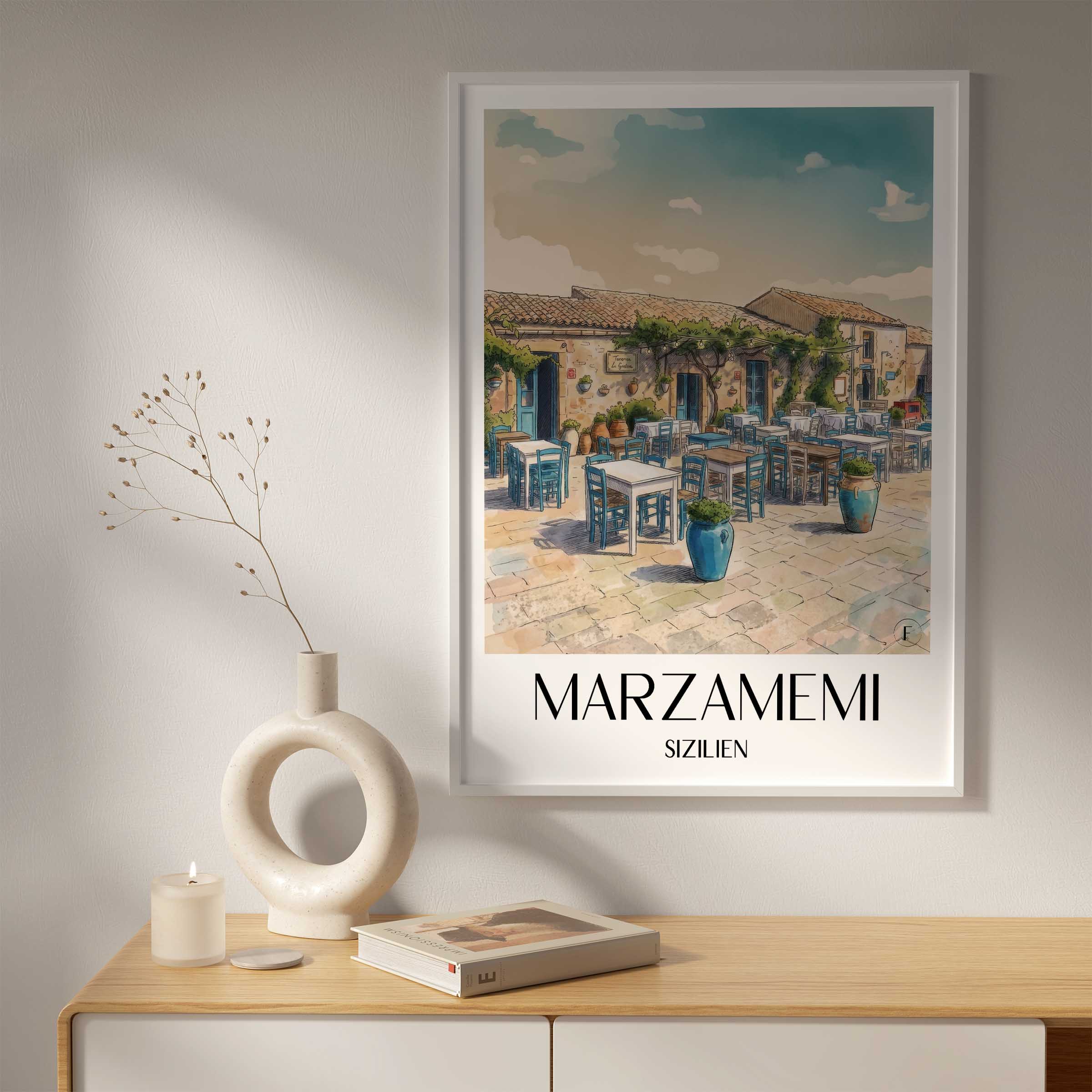 marzamemi-sizilien-italien-poster-aquarell