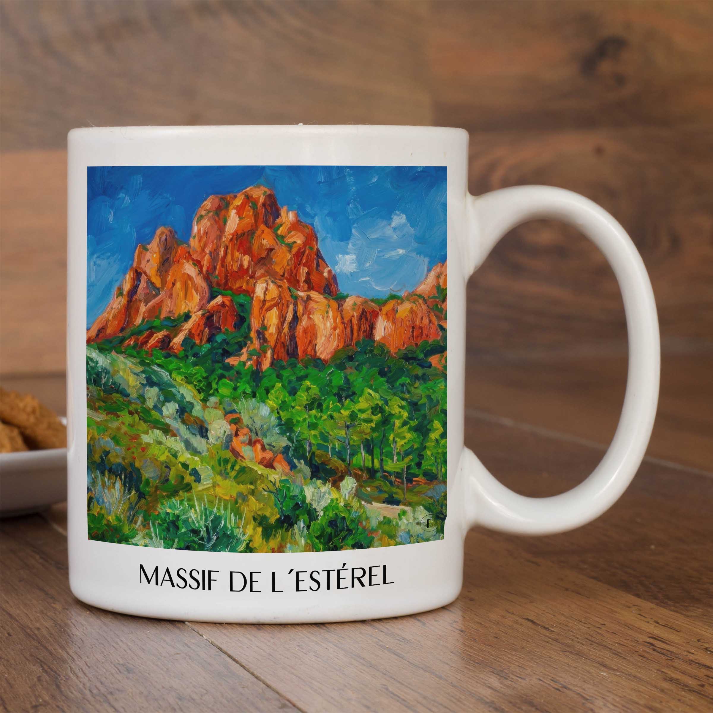 massif-de-l´estérel-côte-d´azur-frankreich-kaffeebecher-oil-painting-oelgemaelde