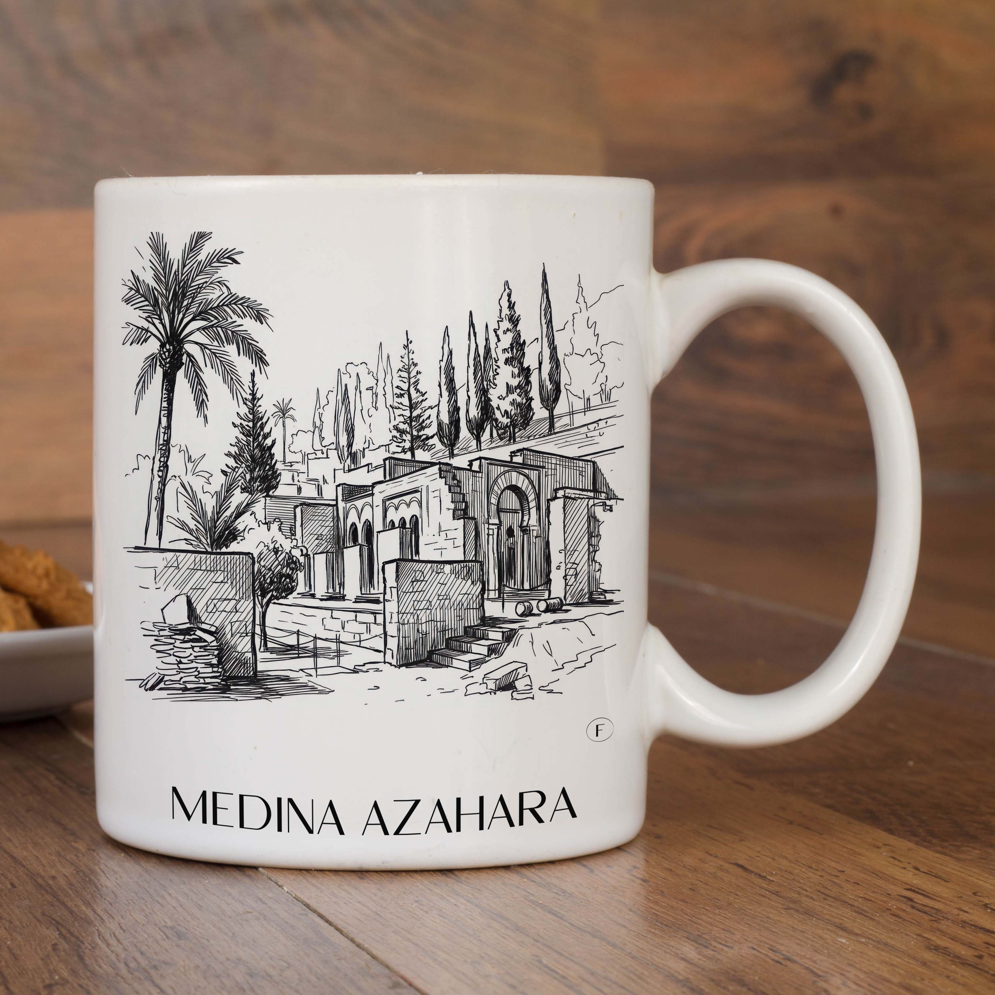 medina-azahara-córdoba-spanien-kaffeebecher-skizze