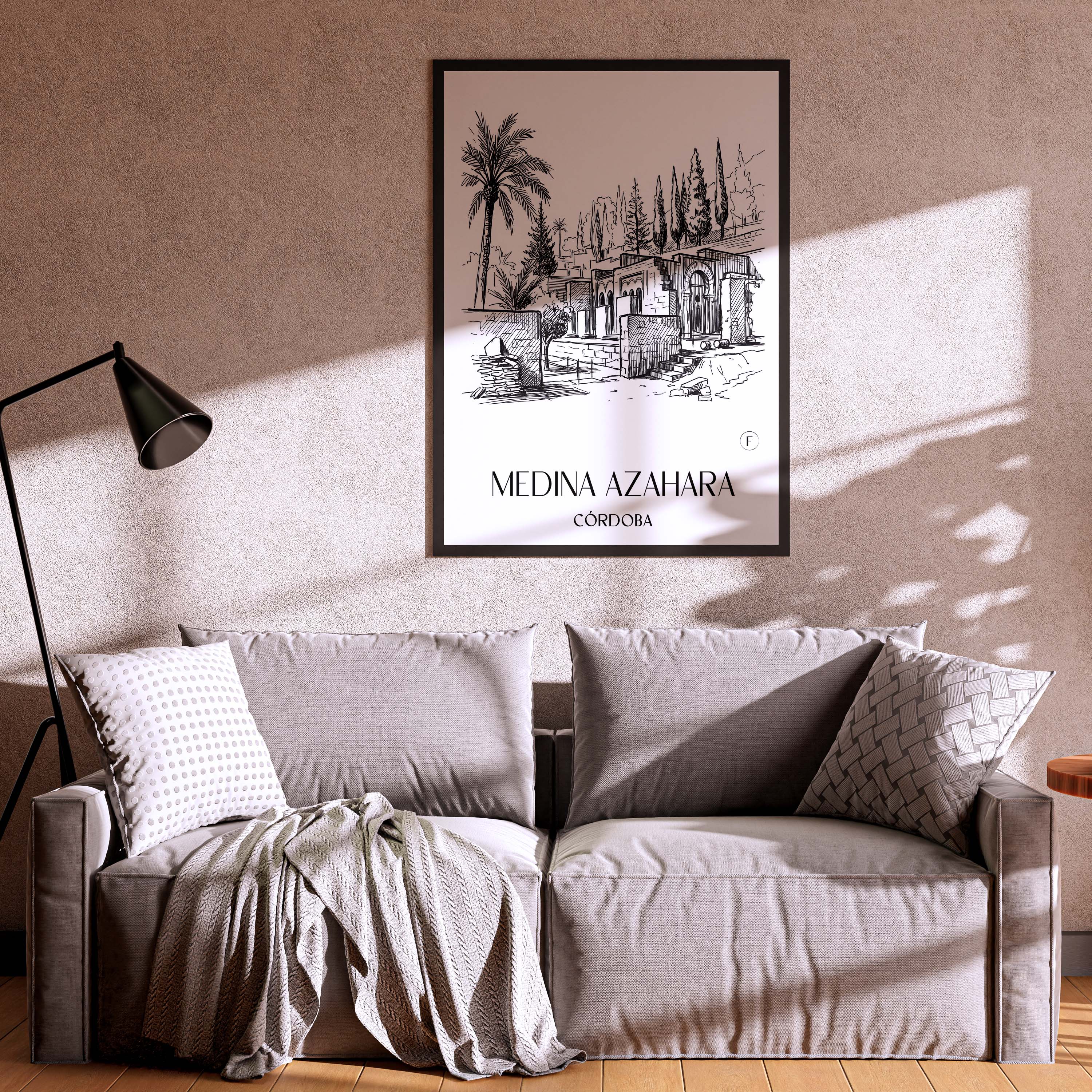 medina-azahara-córdoba-spanien-poster-skizze