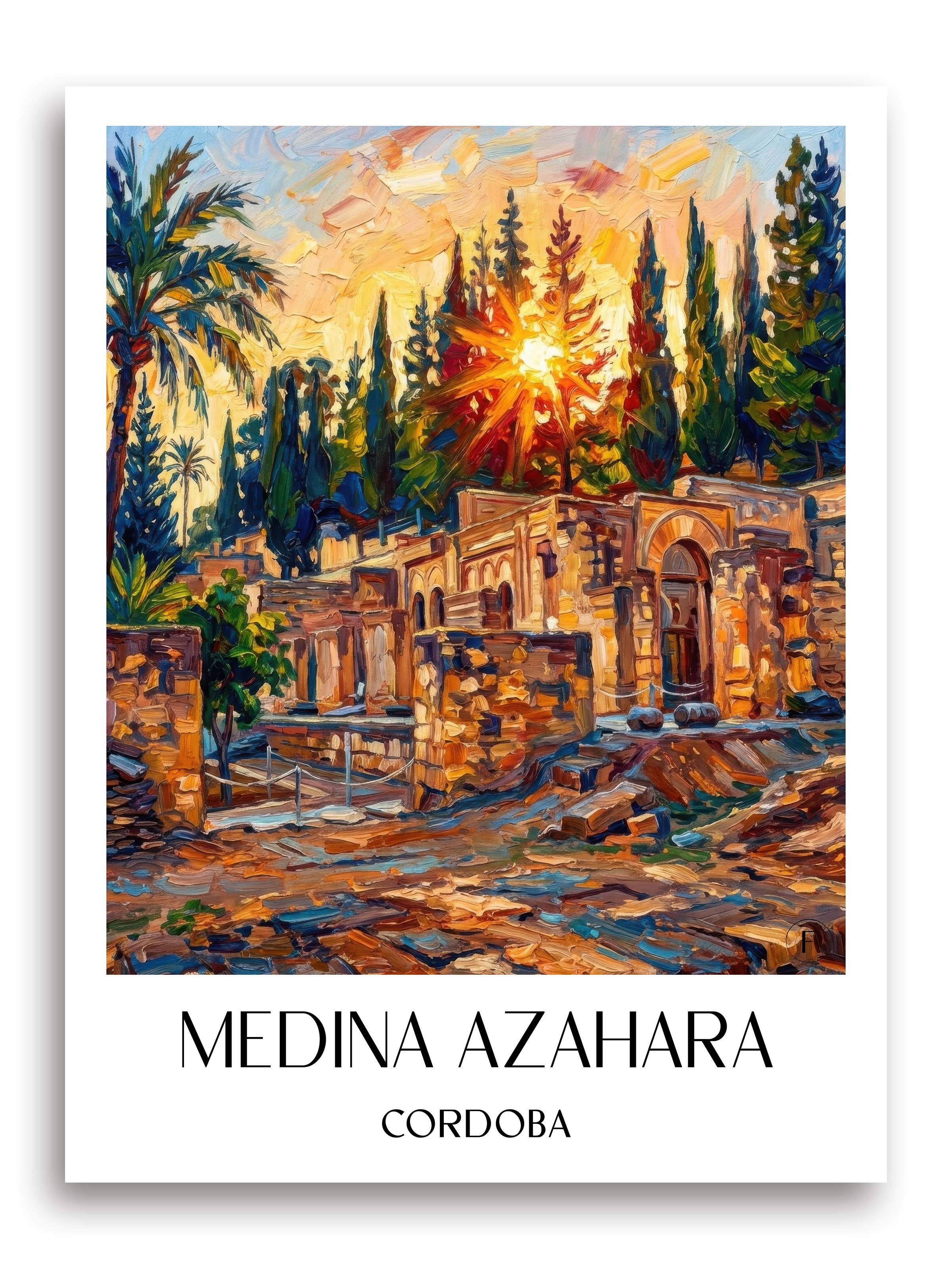 Medina Azahara Poster - Córdoba - Spanien Kunstdruck - Ölgemälde von A4 bis A1 - favplace