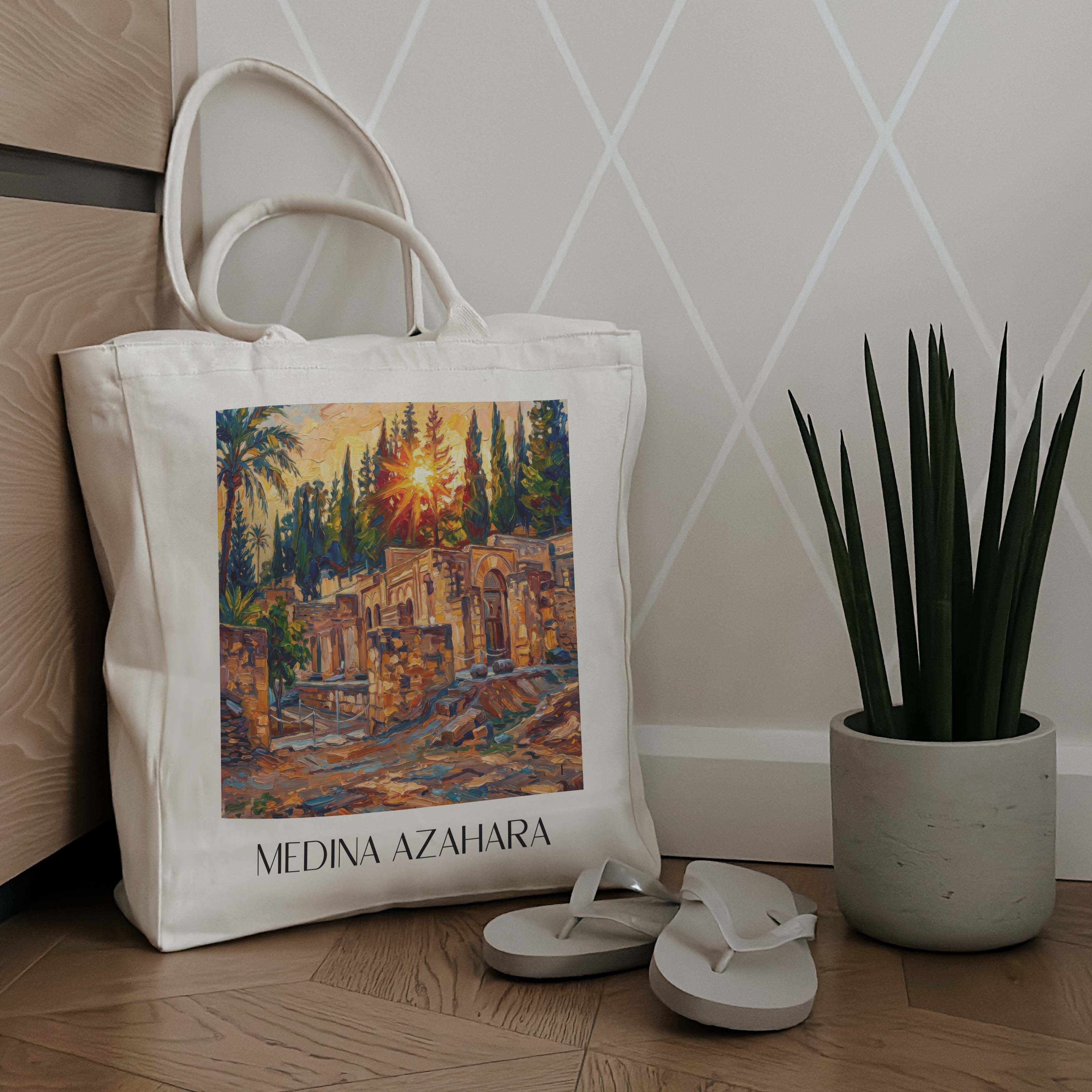 medina-azahara-córdoba-spanien-einkaufstasche-oil-painting-oelgemaelde