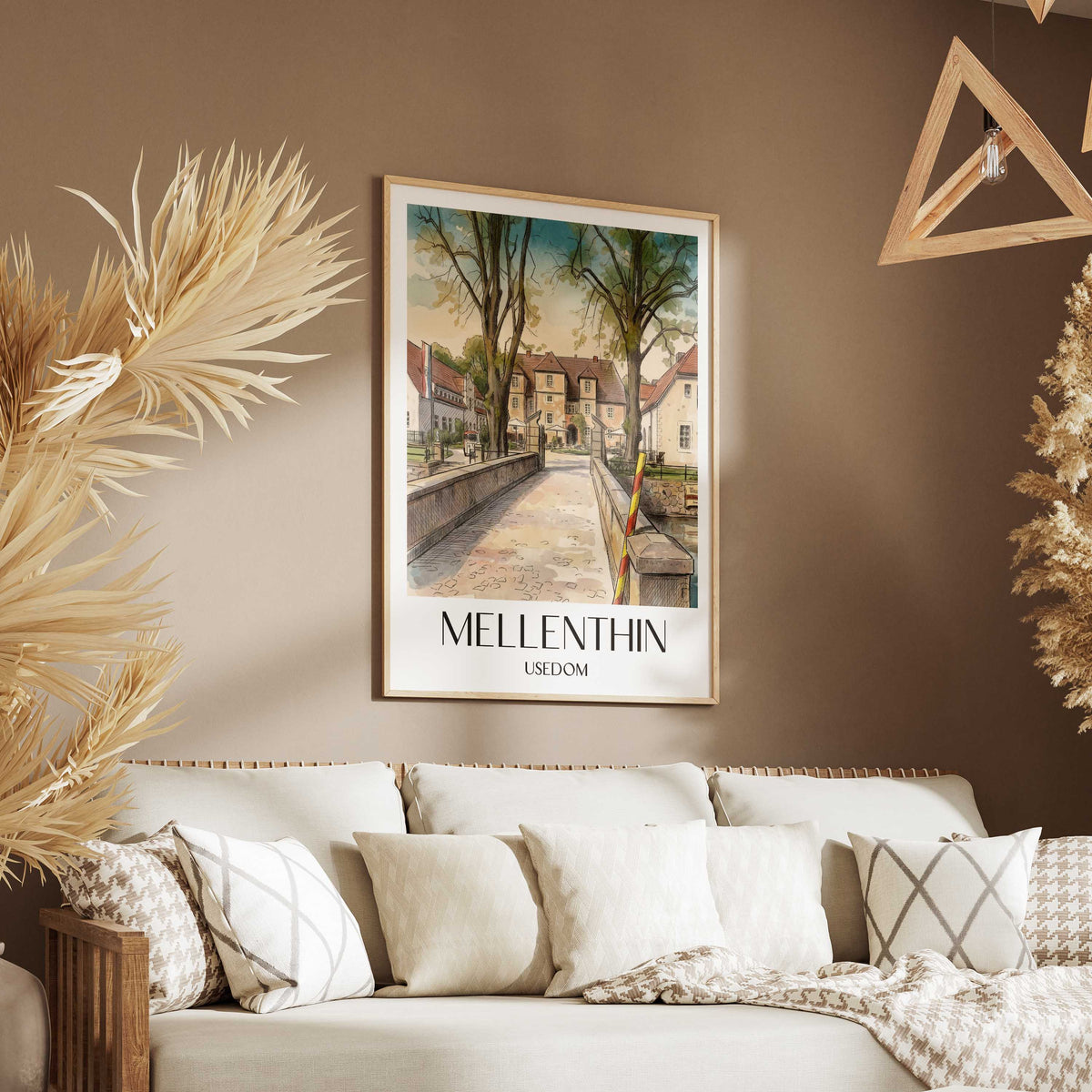 mellenthin-usedom-deutschland-poster-aquarell