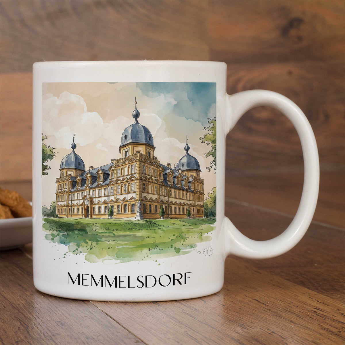 memmelsdorf-fränkische-schweiz-deutschland-kaffeebecher-aquarell