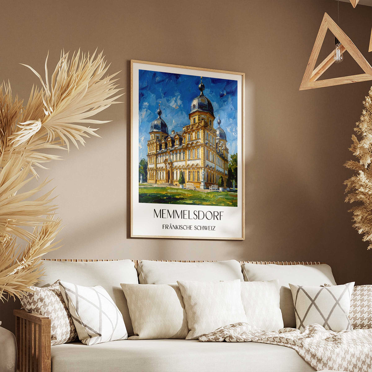 memmelsdorf-fränkische-schweiz-deutschland-poster-oil-painting-oelgemaelde