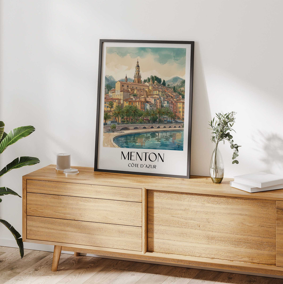 menton-côte-d´azur-frankreich-poster-aquarell