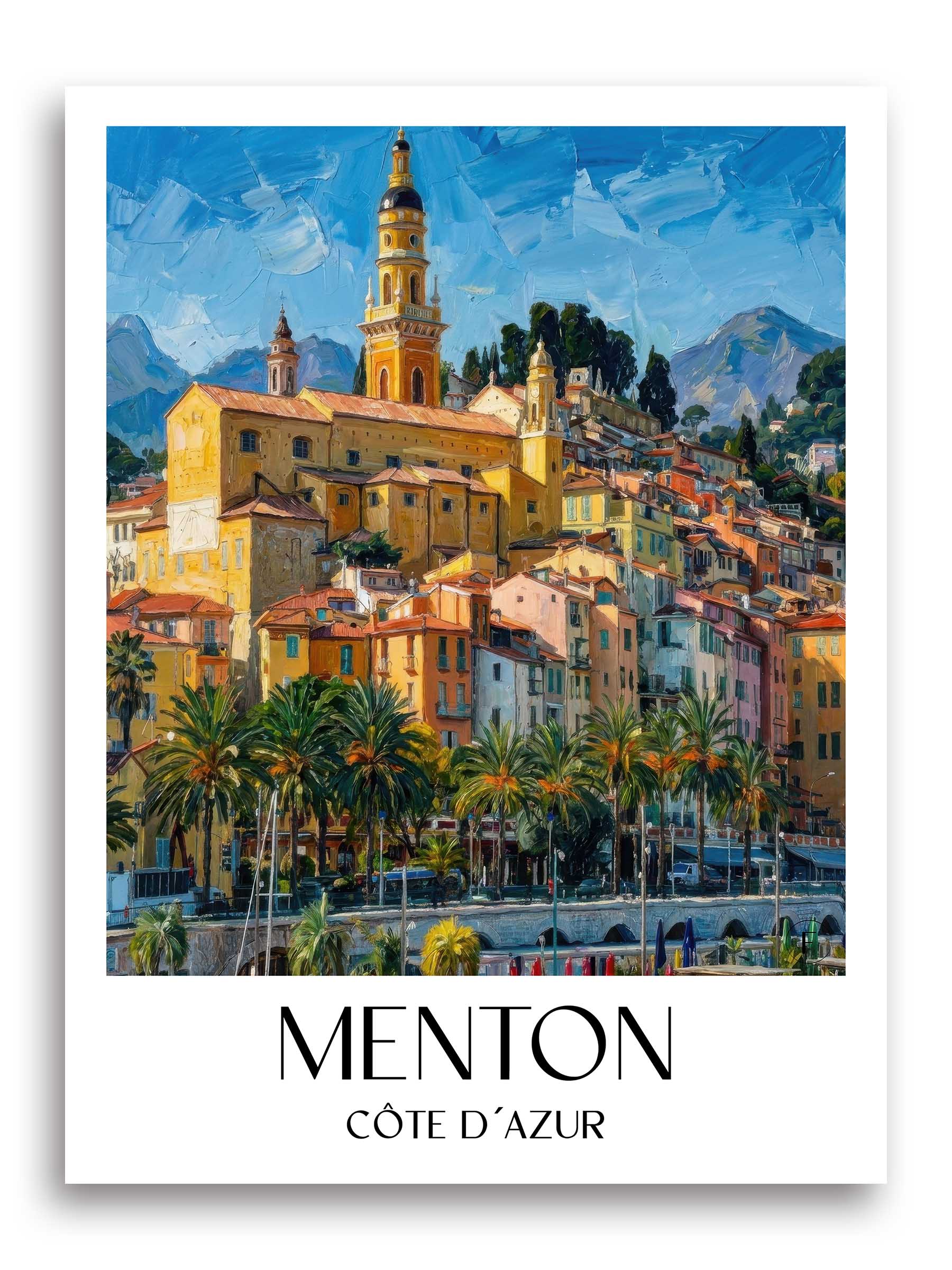 menton-côte-d´azur-frankreich-poster-oil-painting-oelgemaelde