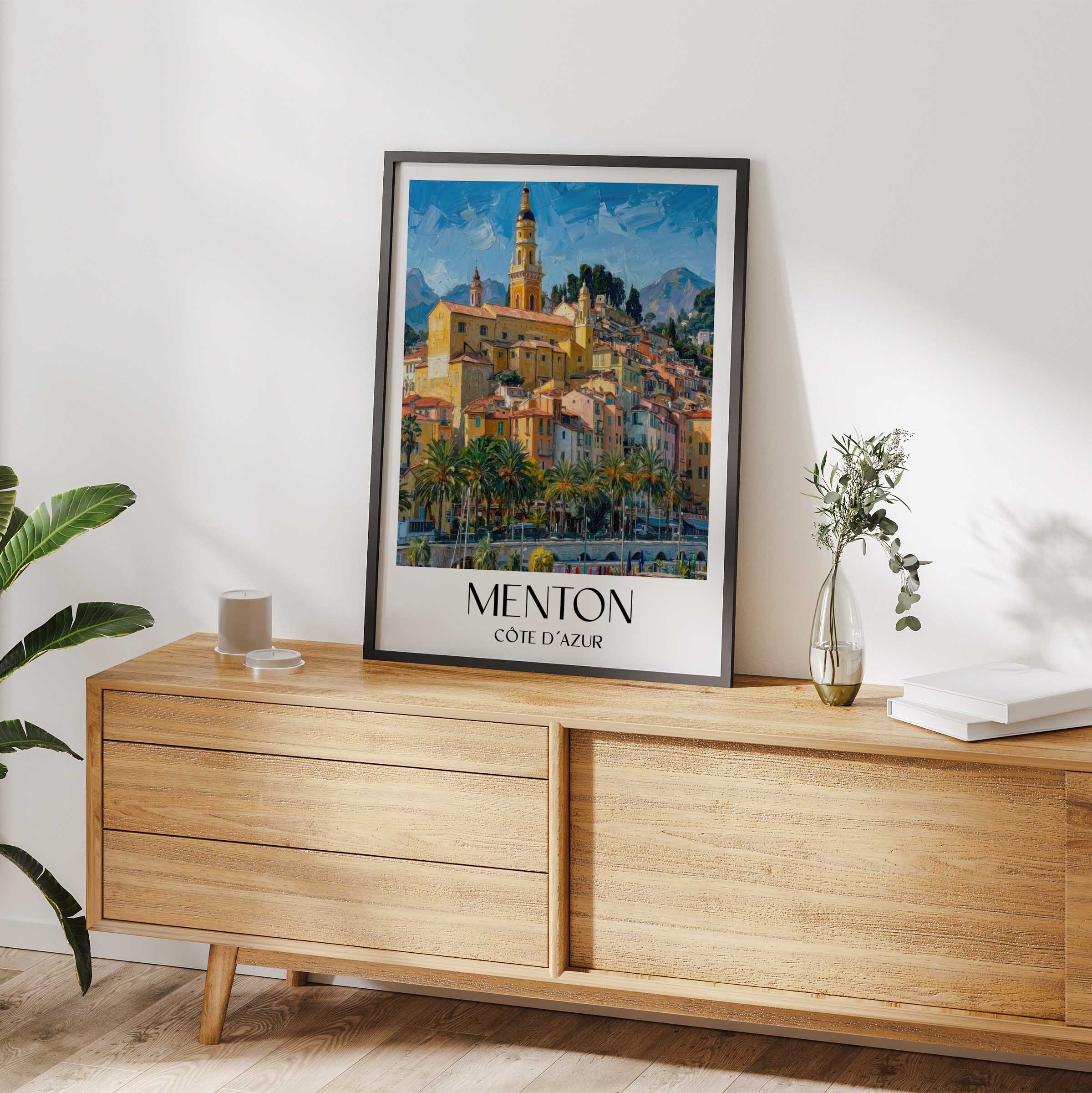 menton-côte-d´azur-frankreich-poster-oil-painting-oelgemaelde