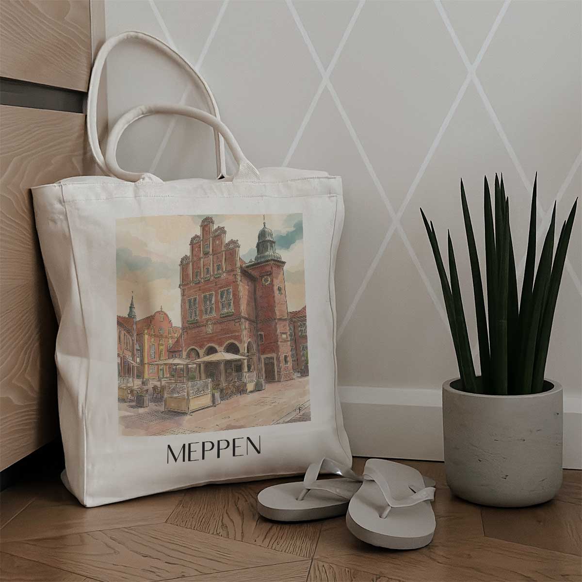 meppen-niedersachsen-deutschland-einkaufstasche-aquarell