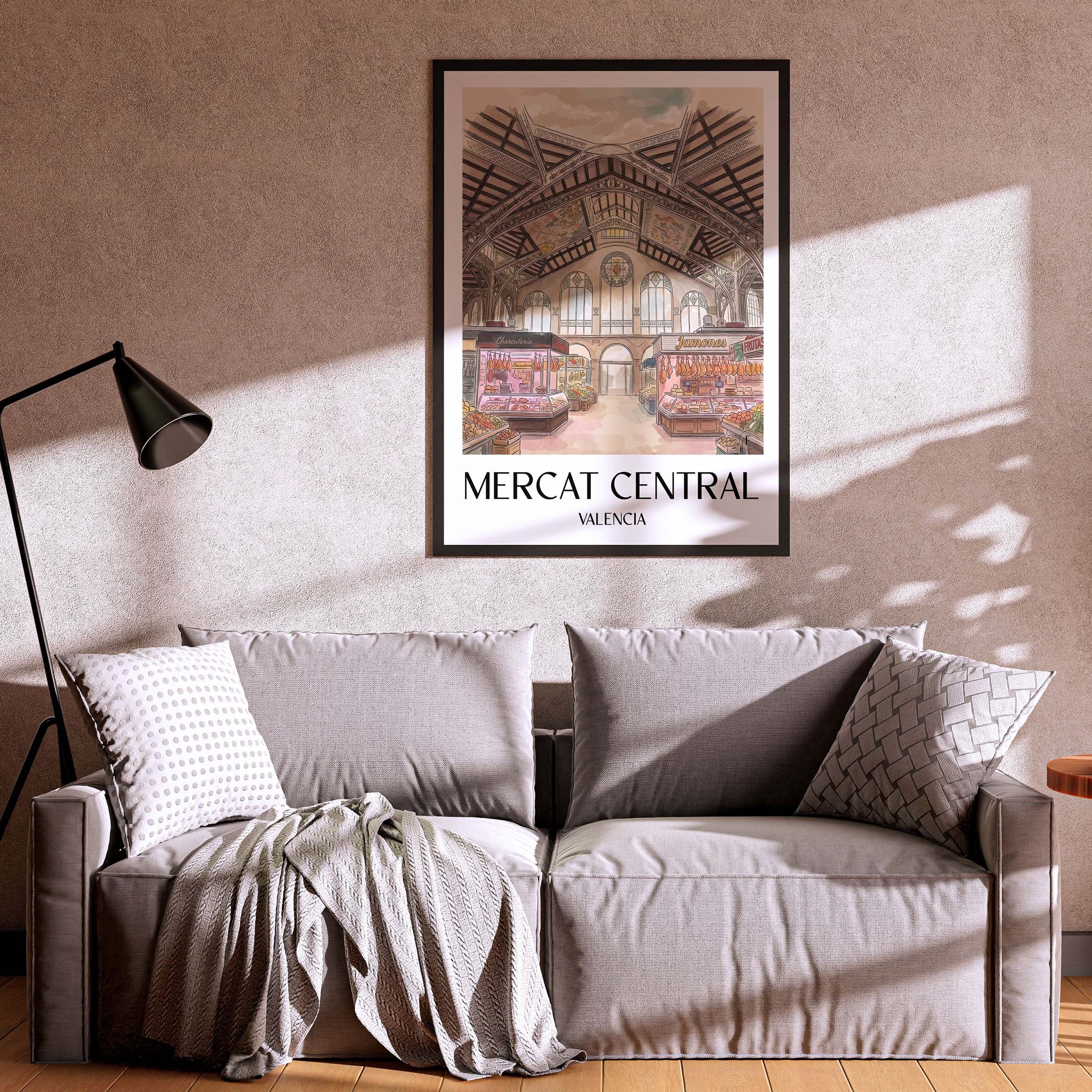 mercat-central-valencia-spanien-poster-aquarell